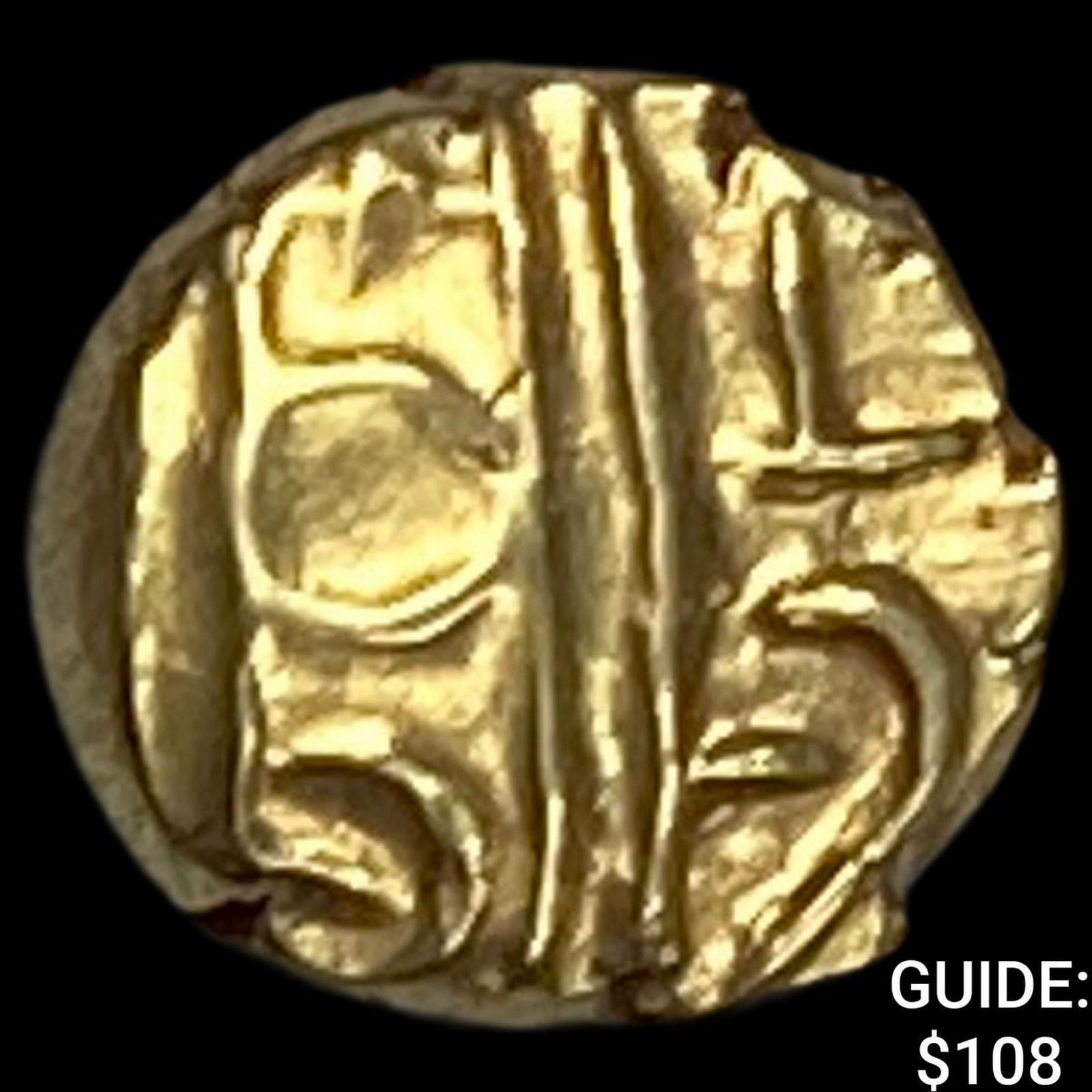 1600-1800 India .014 Gold Fanam UNCIRCULATED (1 of 2)