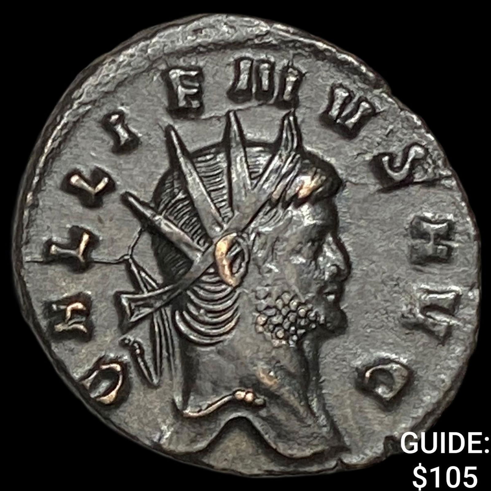 Roman Gallienus 253-268 AD BI Dbl Denarius CHOICE AU (1 of 2)