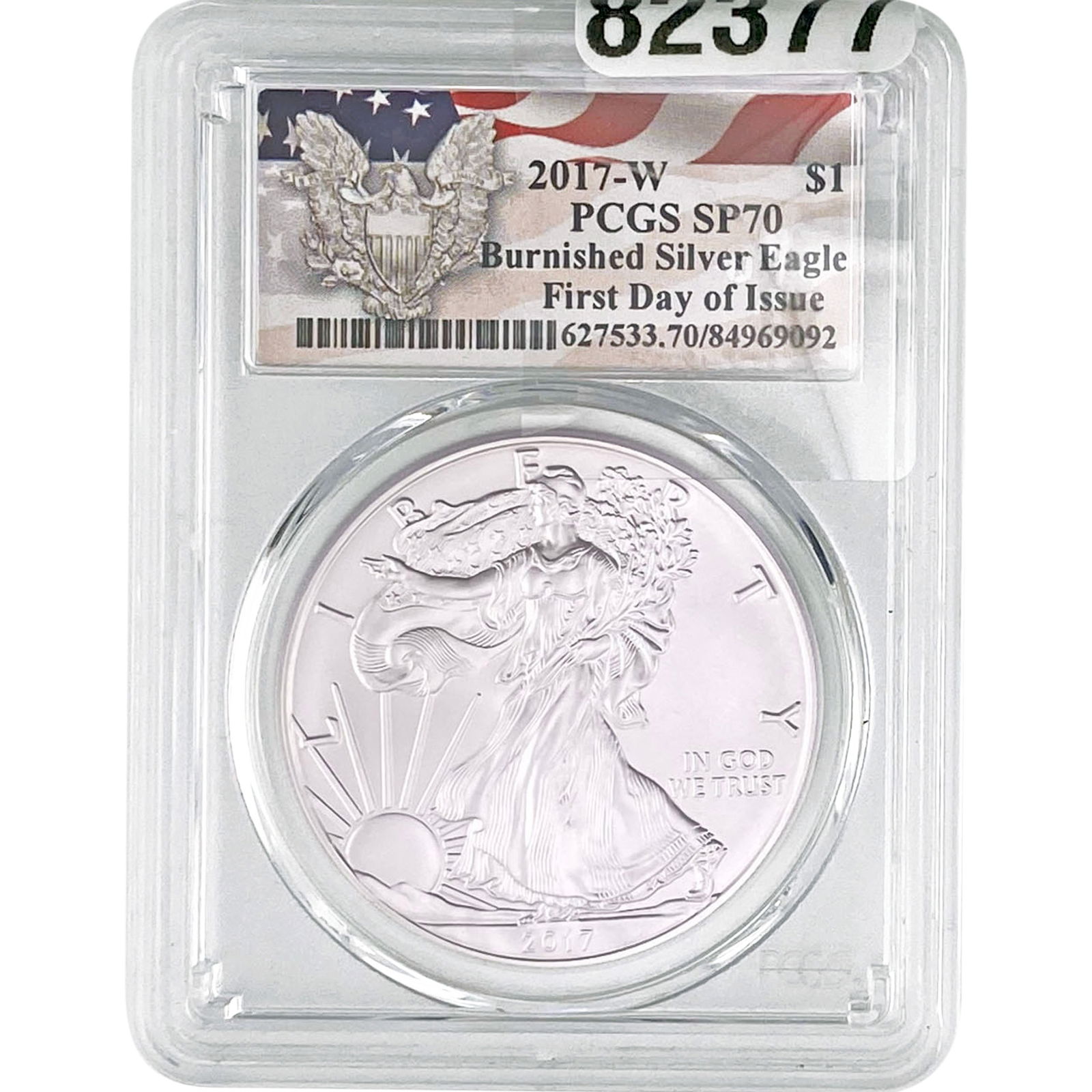 2017-W PCGS SP70 1oz Silver SE Burnished (1 of 2)