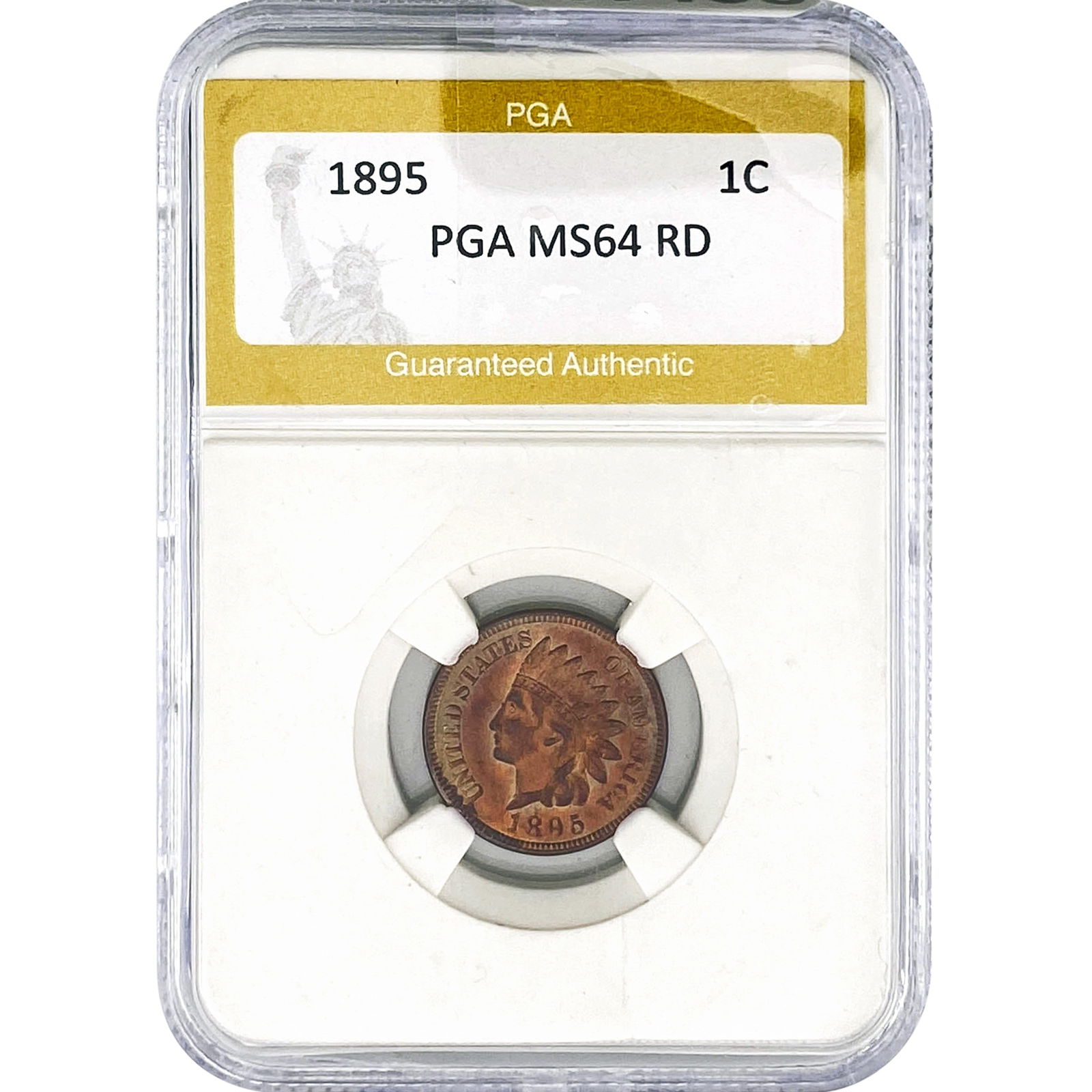 1895 Indian Head Cent PGA MS64 RD (1 of 2)
