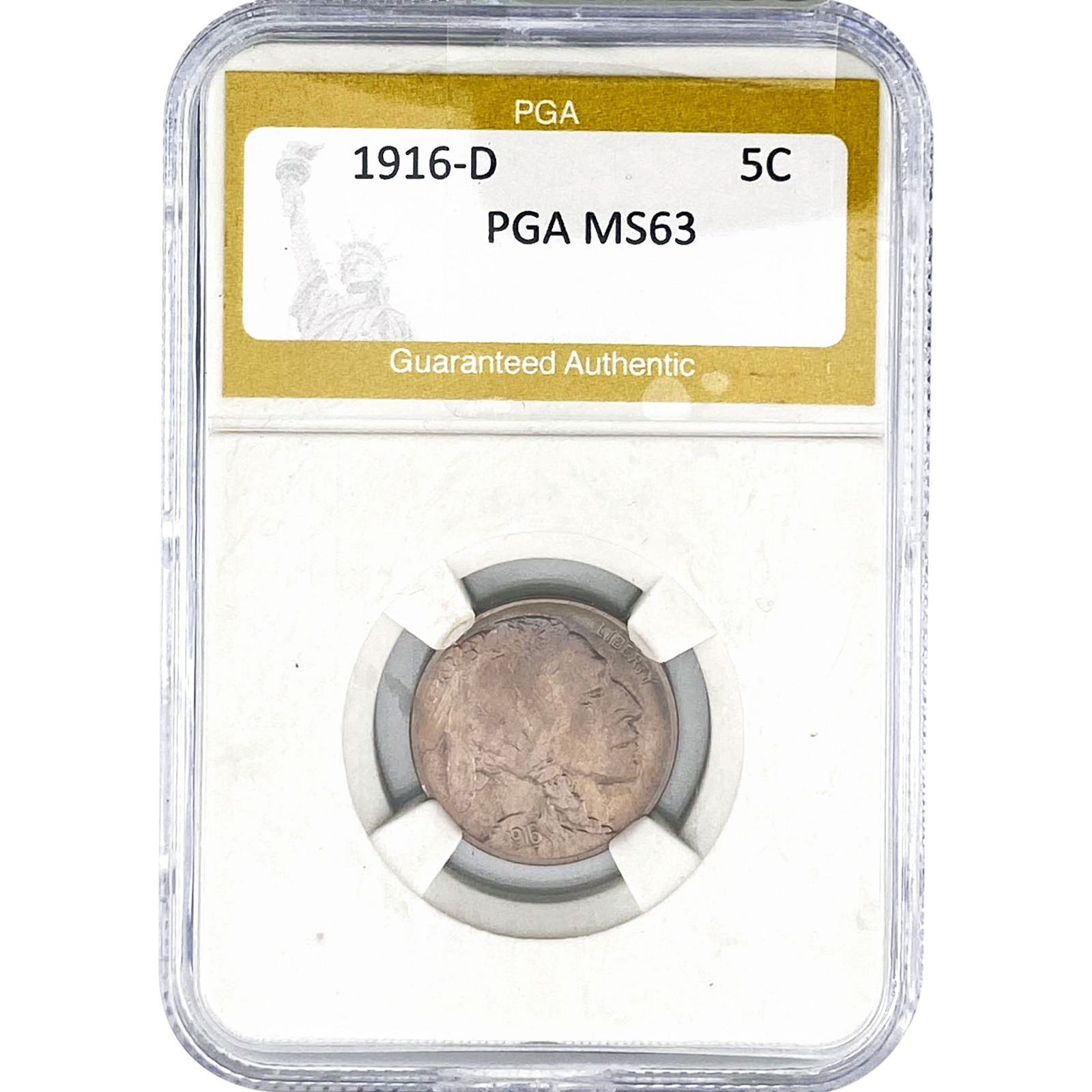 1916-D Buffalo Nickel PGA MS63 (1 of 2)