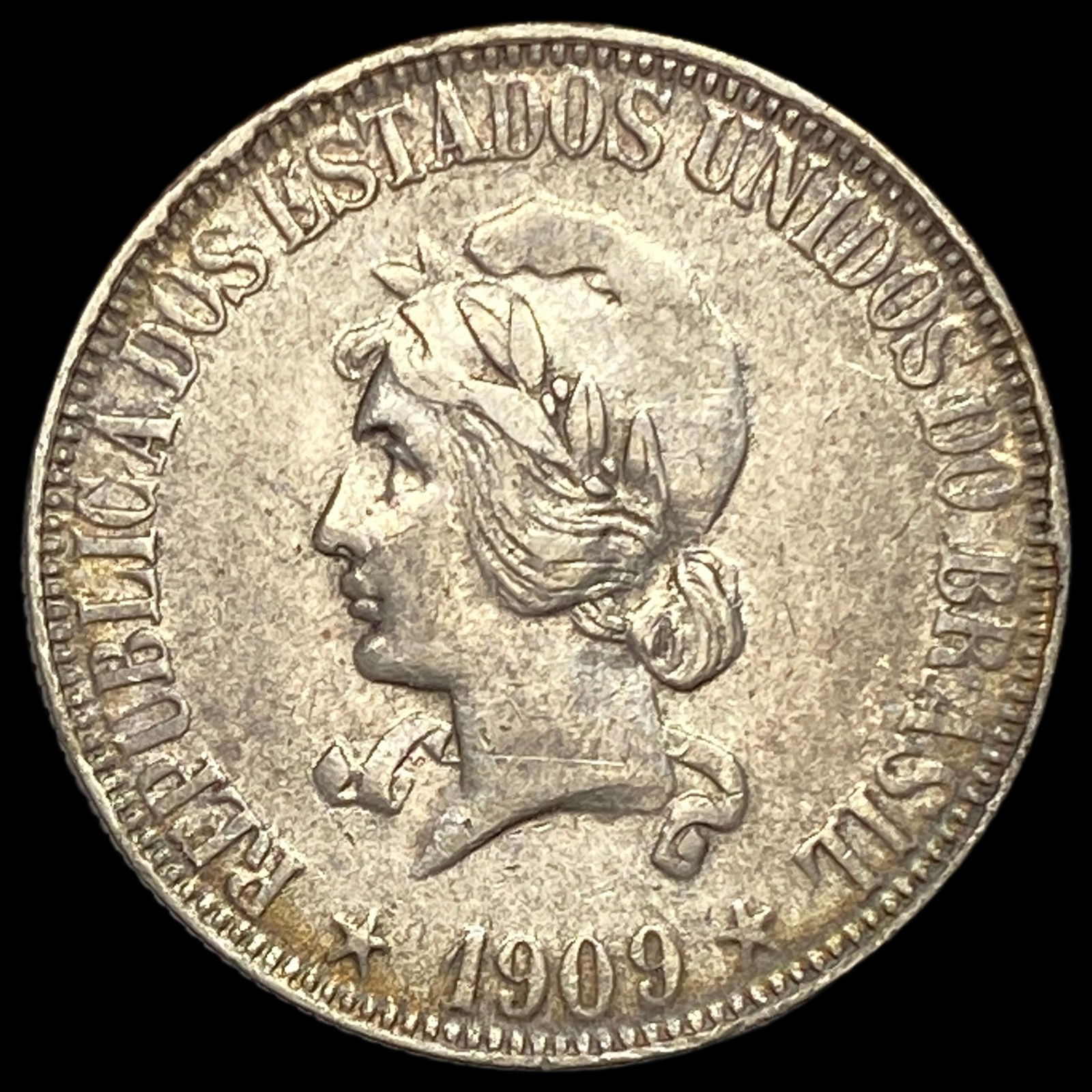 1909 Brazil Silver 1000 Reis (1 of 2)
