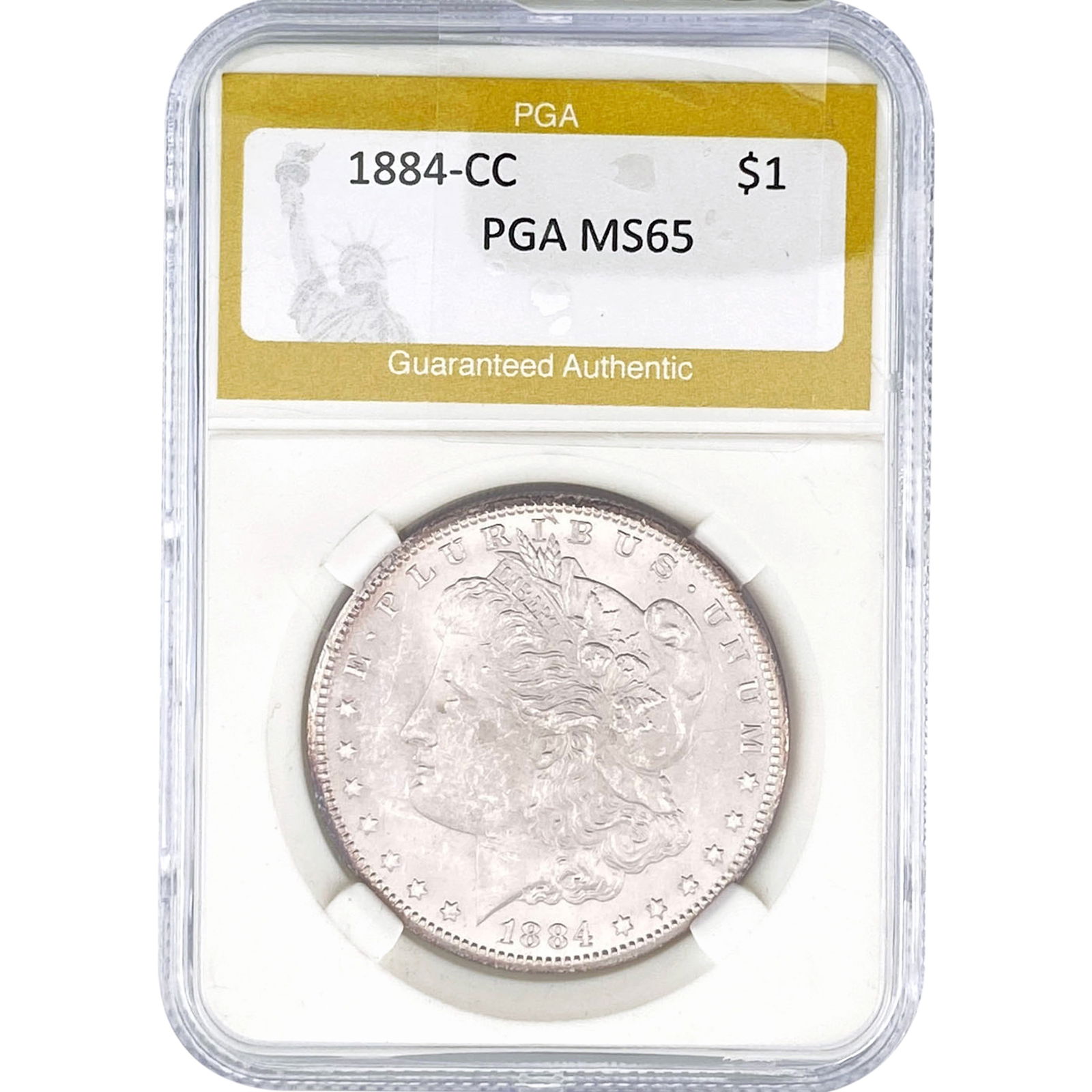 1884-CC Morgan Silver Dollar PGA MS65 (1 of 2)