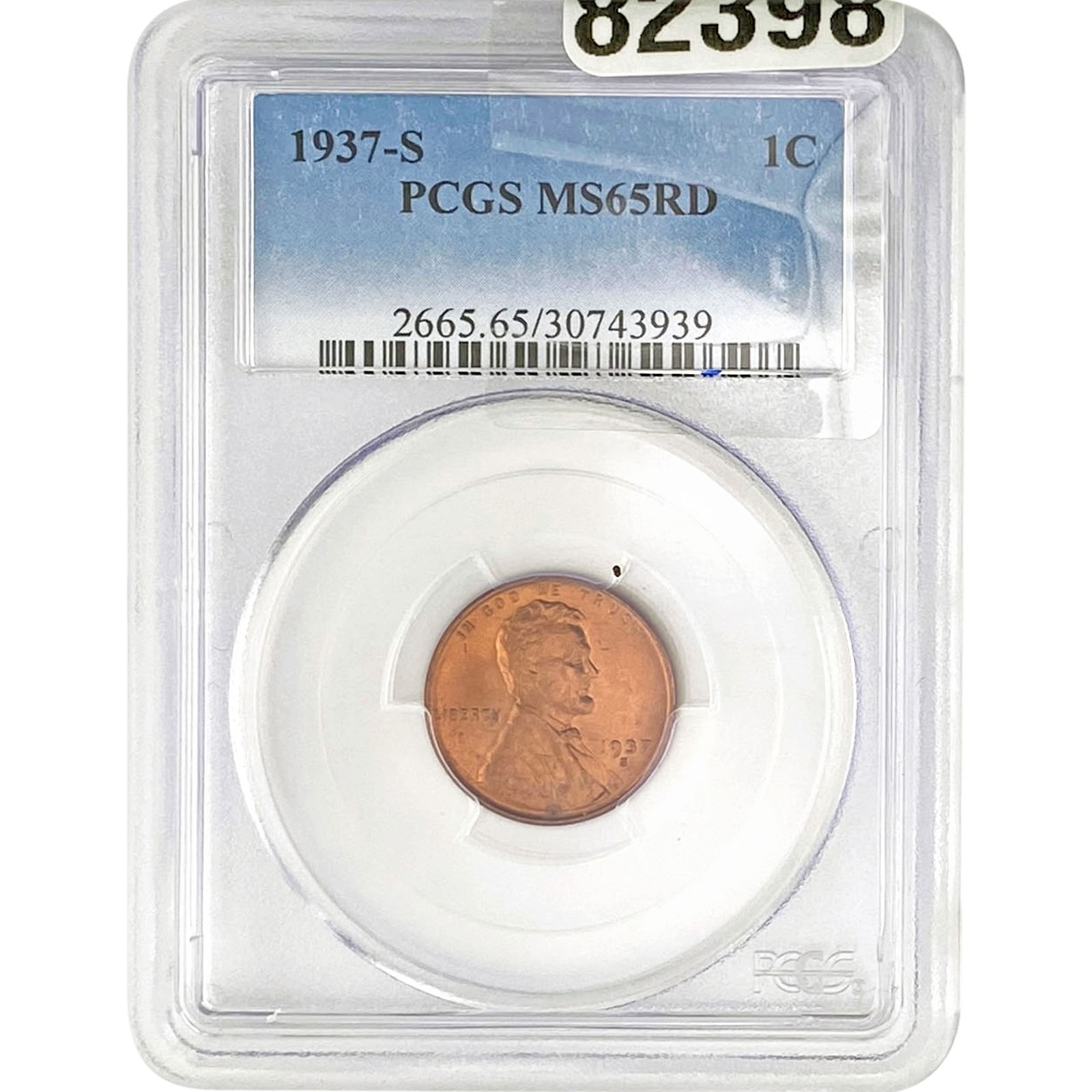 1937-S Wheat Cent PCGS MS65 RD (1 of 2)