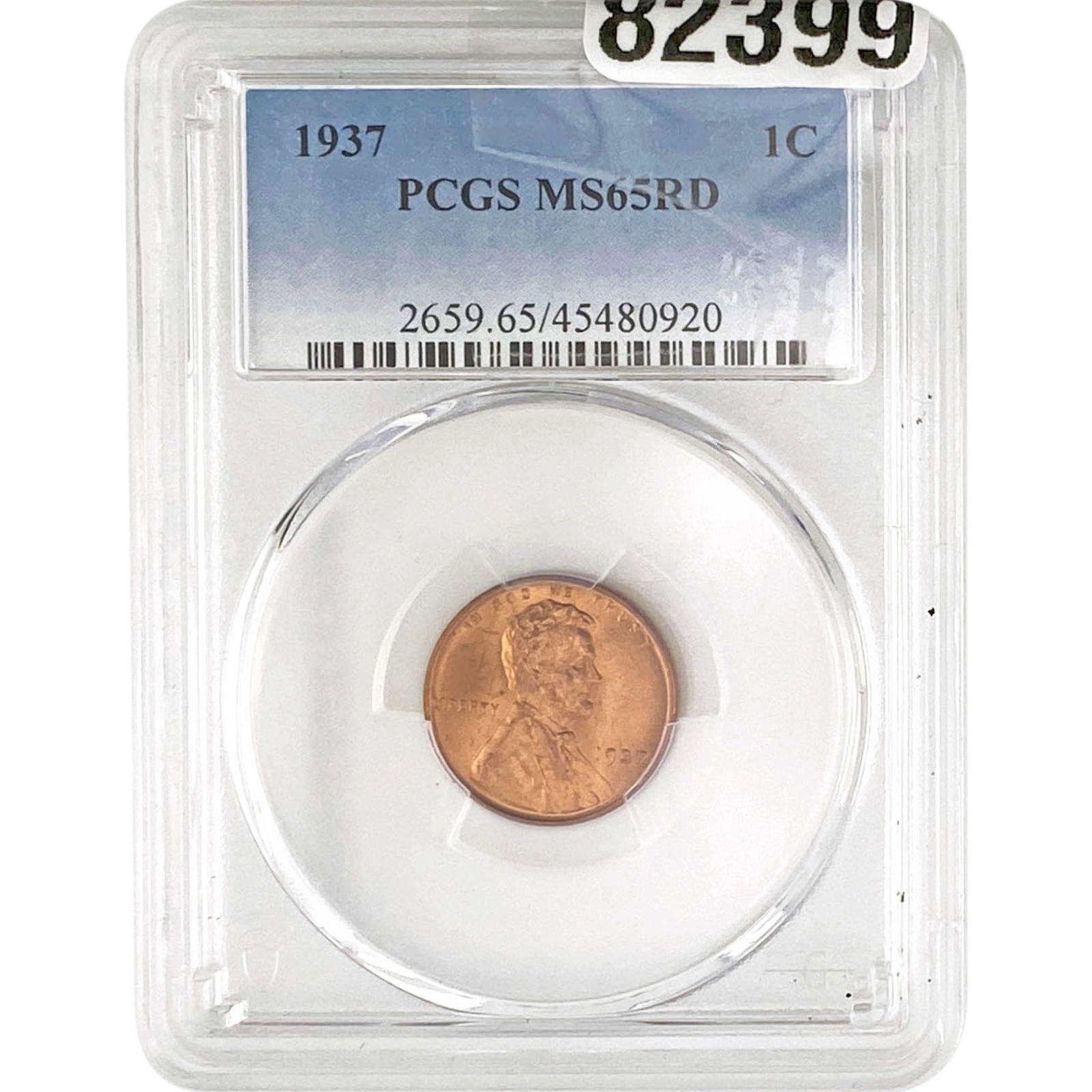 1937 Wheat Cent PCGS MS65 RD (1 of 2)