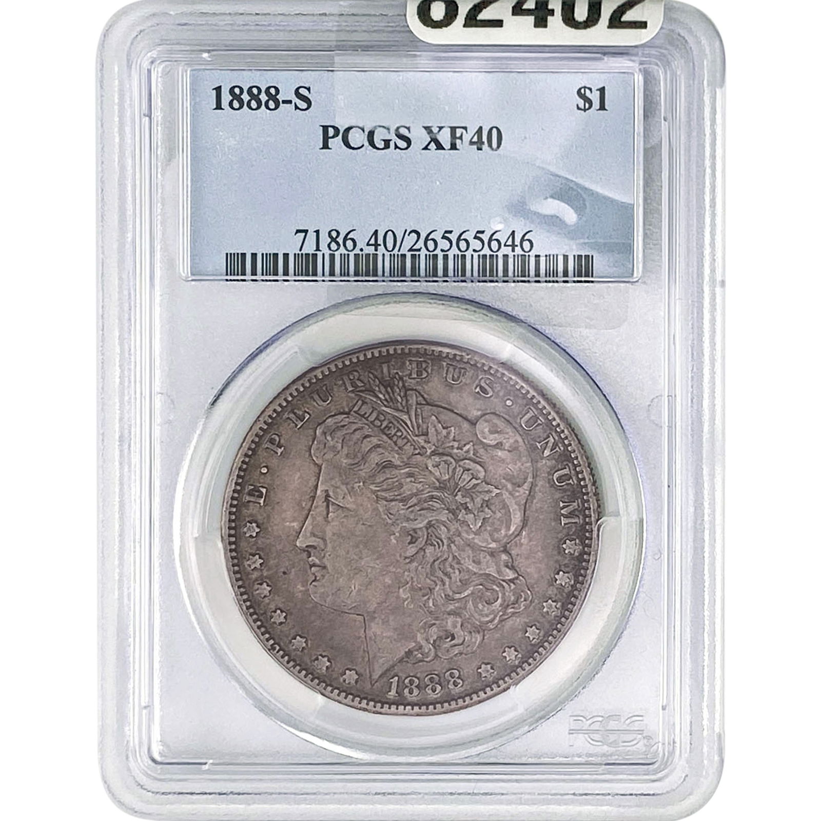 1888-S Morgan Silver Dollar PCGS XF40: 1888-S Morgan Silver Dollar PCGS XF40