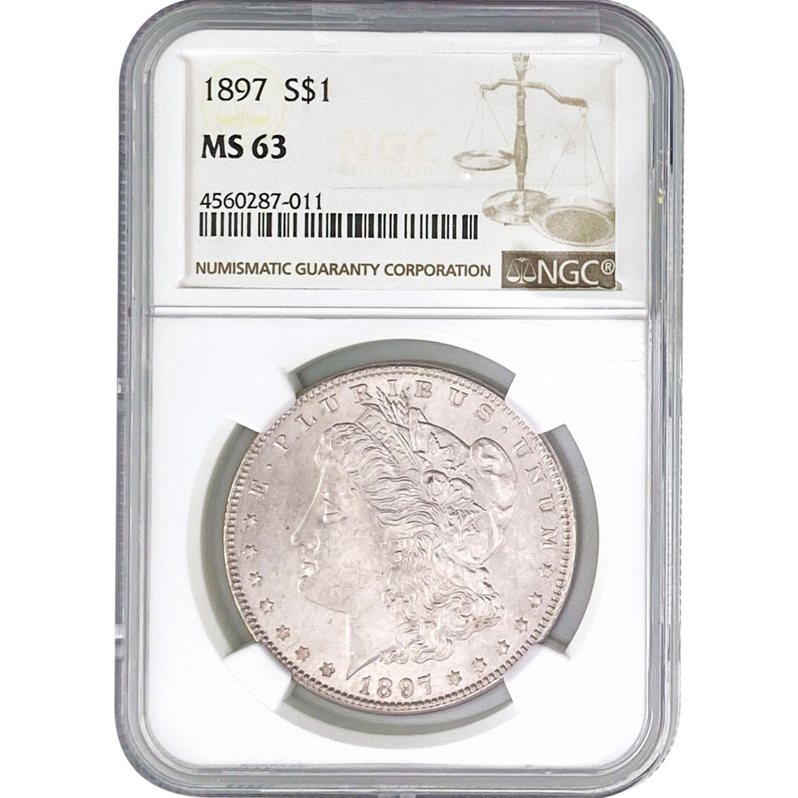 1897 Morgan Silver Dollar NGC MS63 (1 of 2)