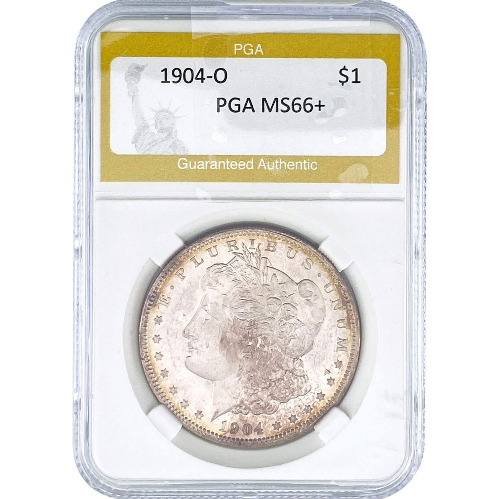 1904-O Morgan Silver Dollar PGA MS66+: 1904-O Morgan Silver Dollar PGA MS66+