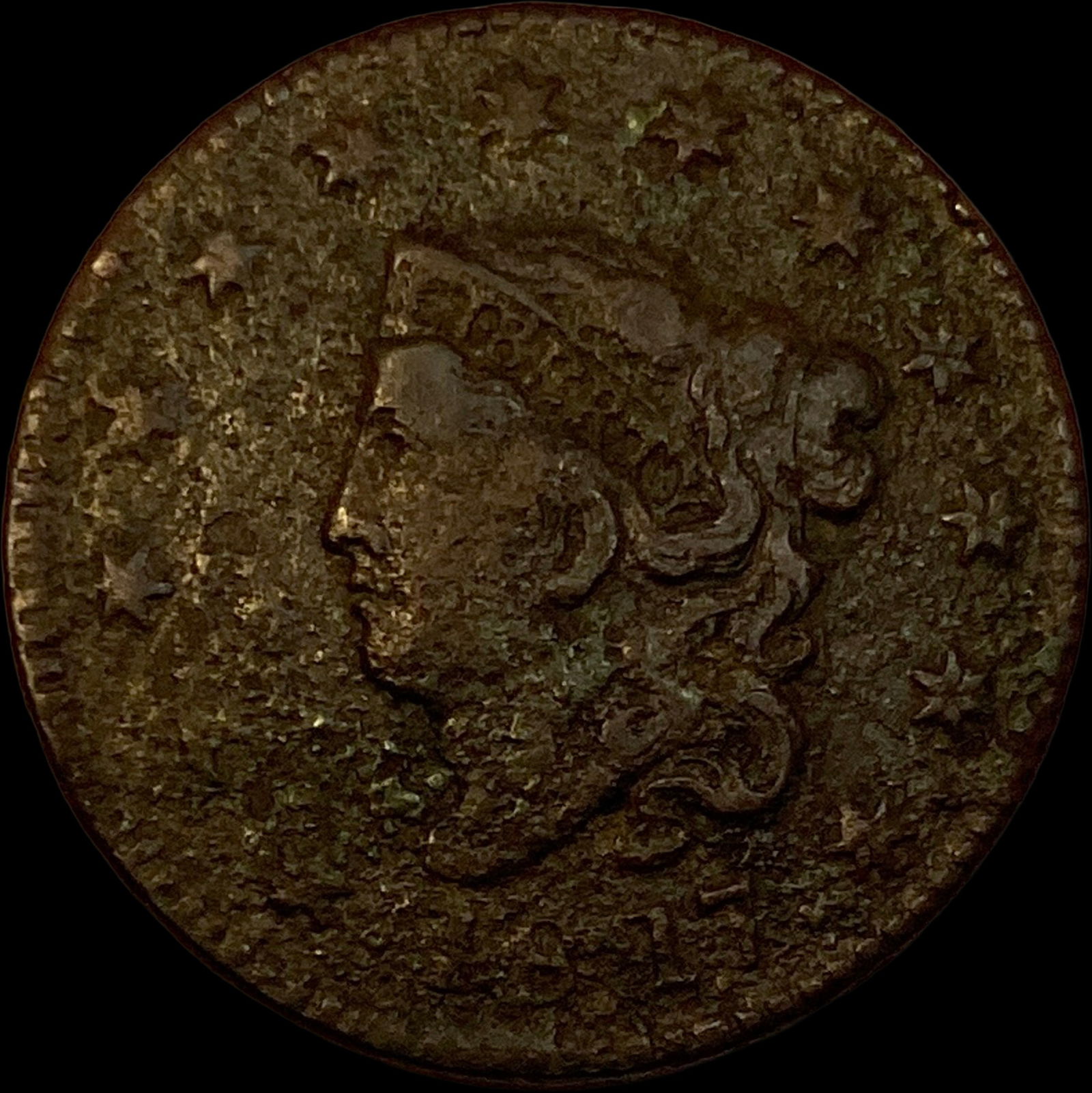 1847 Braided Hair Large Cent HIGH GRADE (1 of 2)