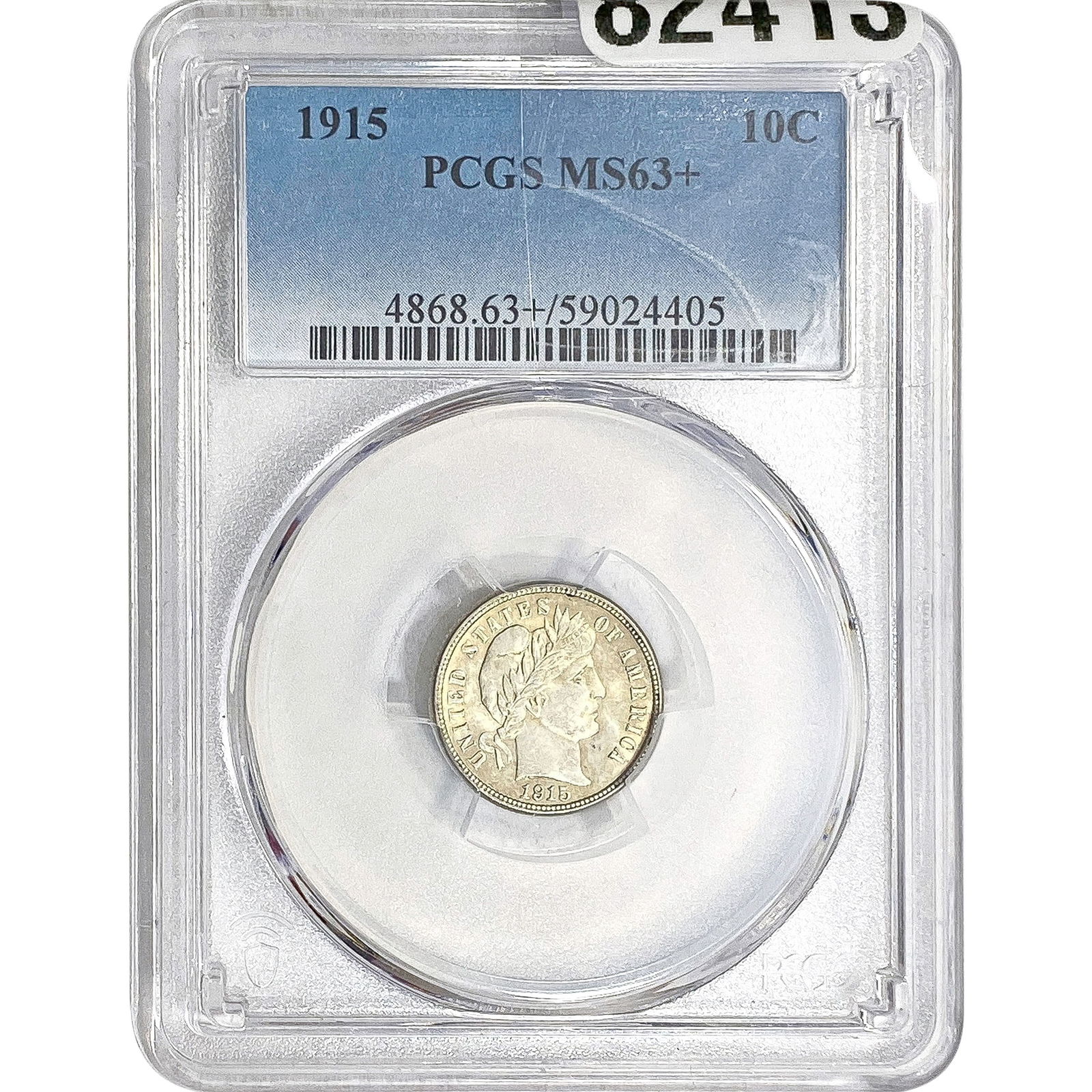 1915 Barber Dime PCGS MS63+ (1 of 2)