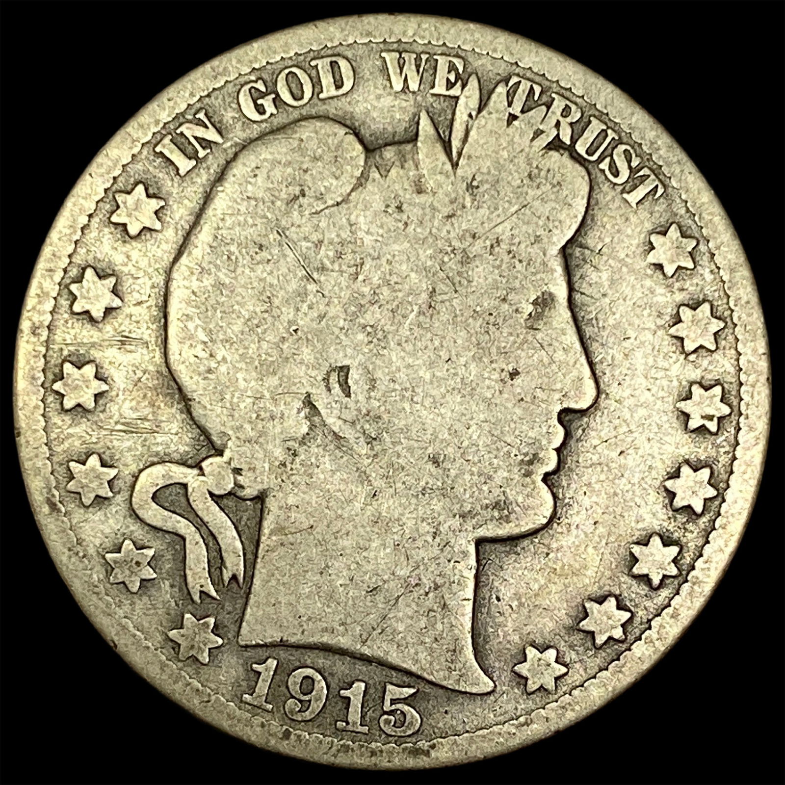 1915 Barber Half Dollar NICELY CIRCULATED (1 of 2)