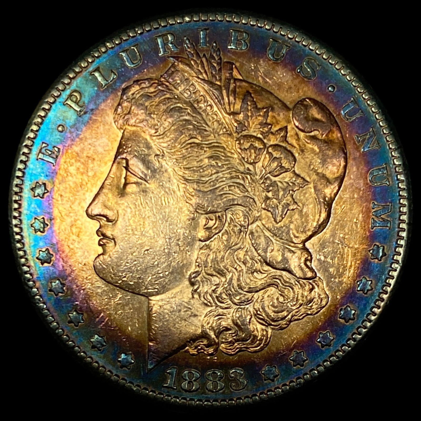 1883-S Toned Silver Morgan Dollar UNCIRCULATED (1 of 2)