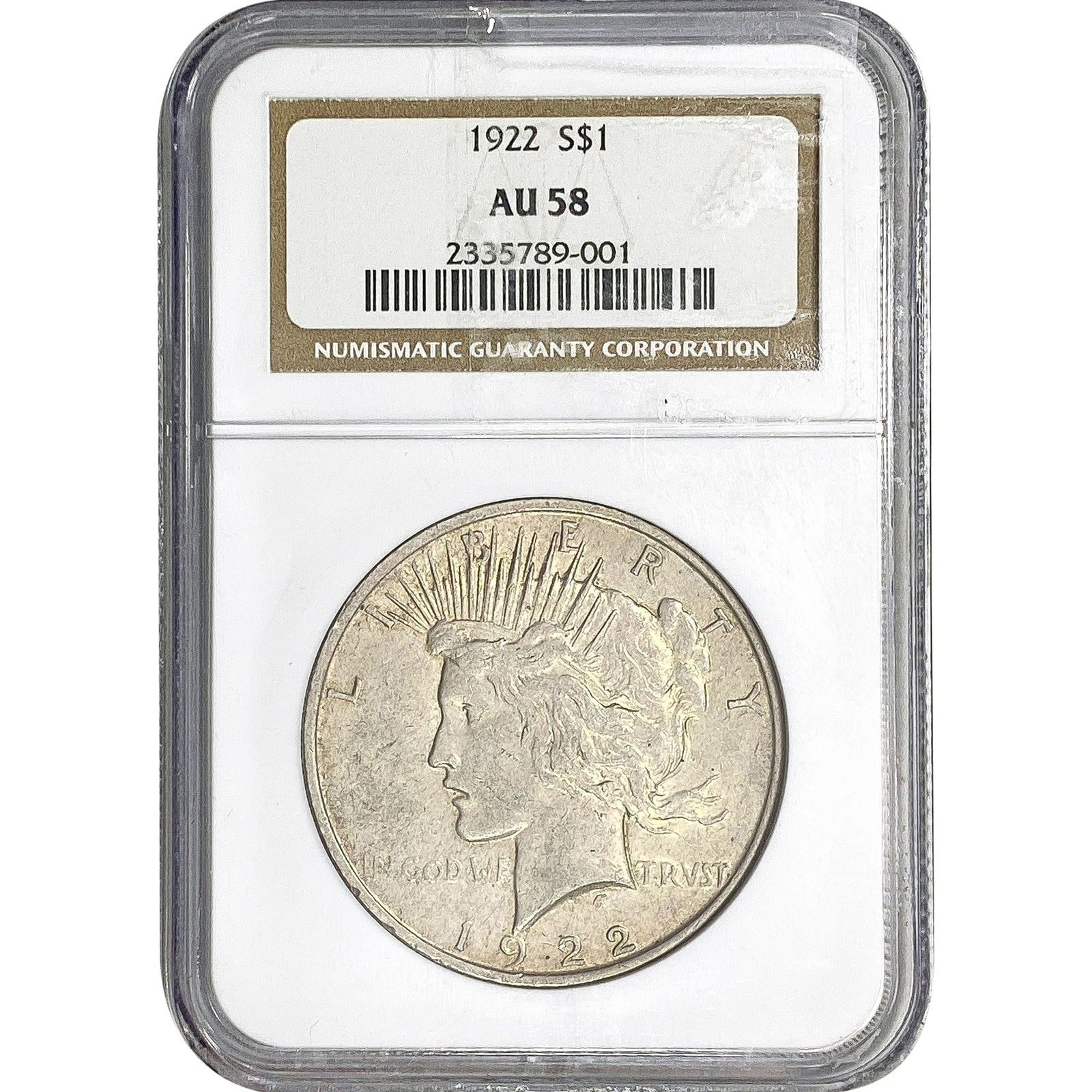1922 Morgan Silver Dollar NGC MAU58 (1 of 2)
