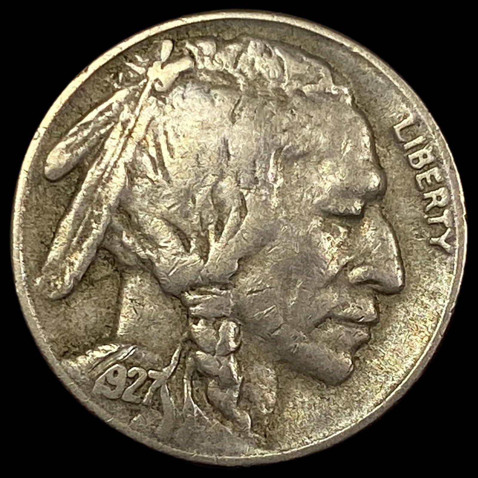 1927-S Buffalo Nickel NEARLY UNCIRCULATED (1 of 2)