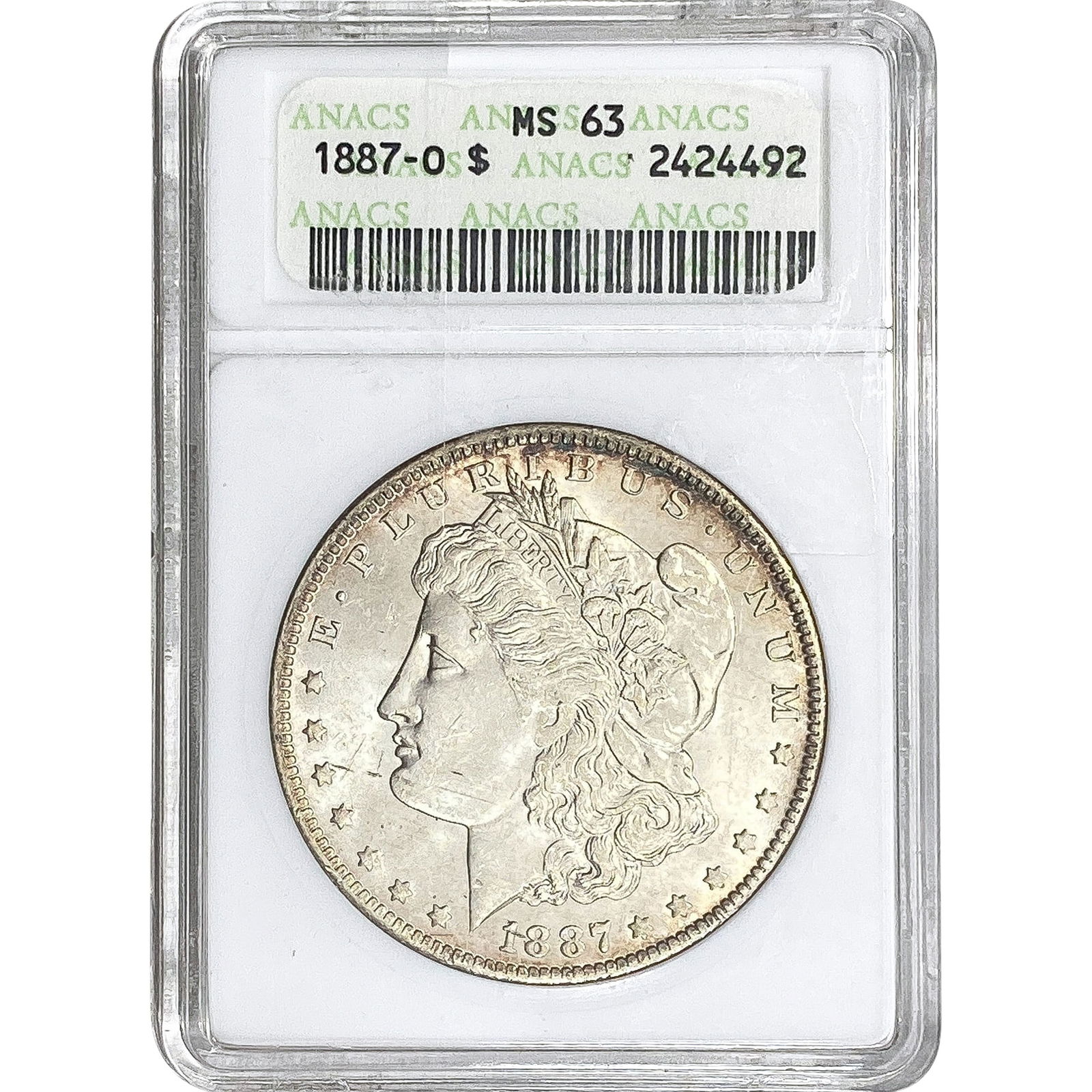 1887-O Morgan Silver Dollar ANACS MS63 (1 of 2)