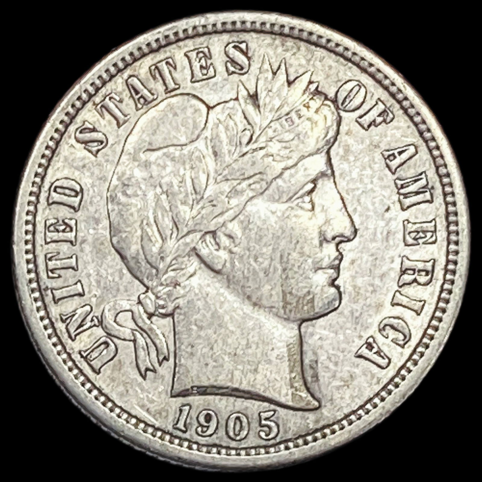 1905-S Silver Barber Dime CHOICE AU (1 of 2)