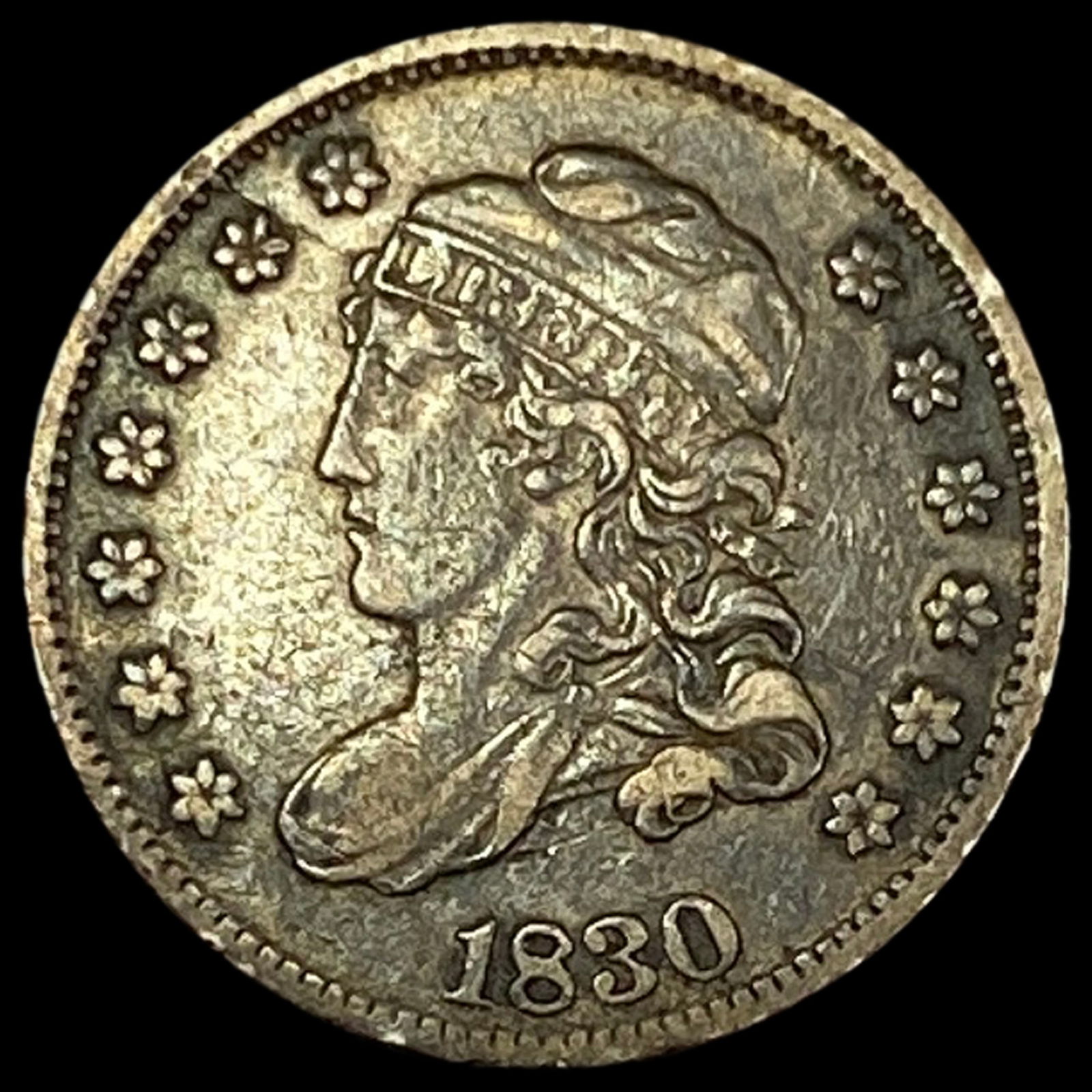 1830 Capped Bust Half Dime NEARLY UNCIRCULATED (1 of 2)