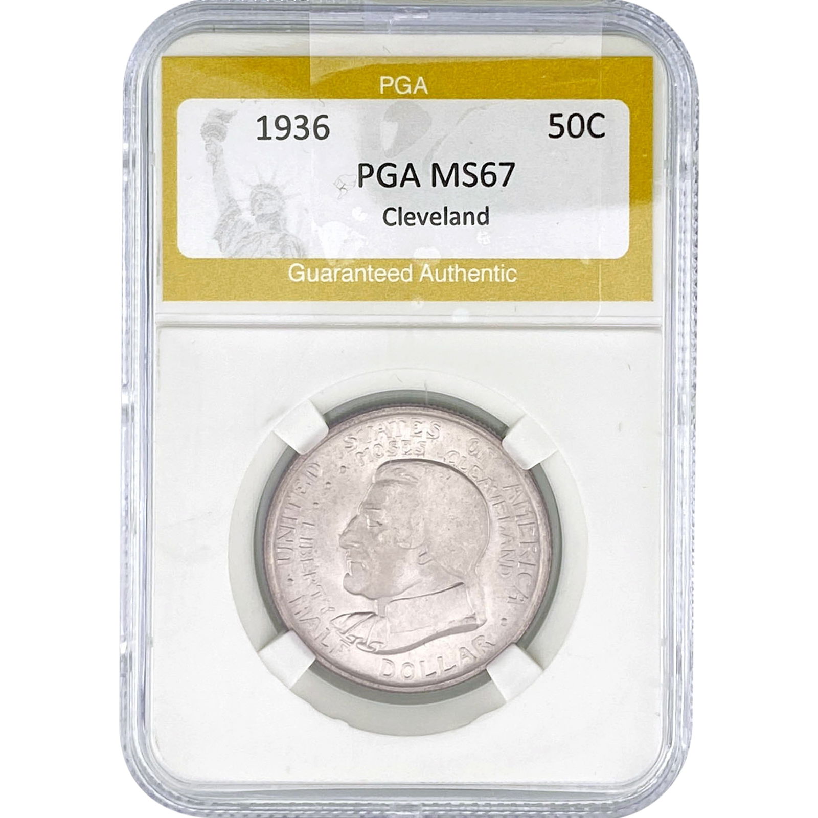 1936 Cleveland Half Dollar PGA MS67 (1 of 2)