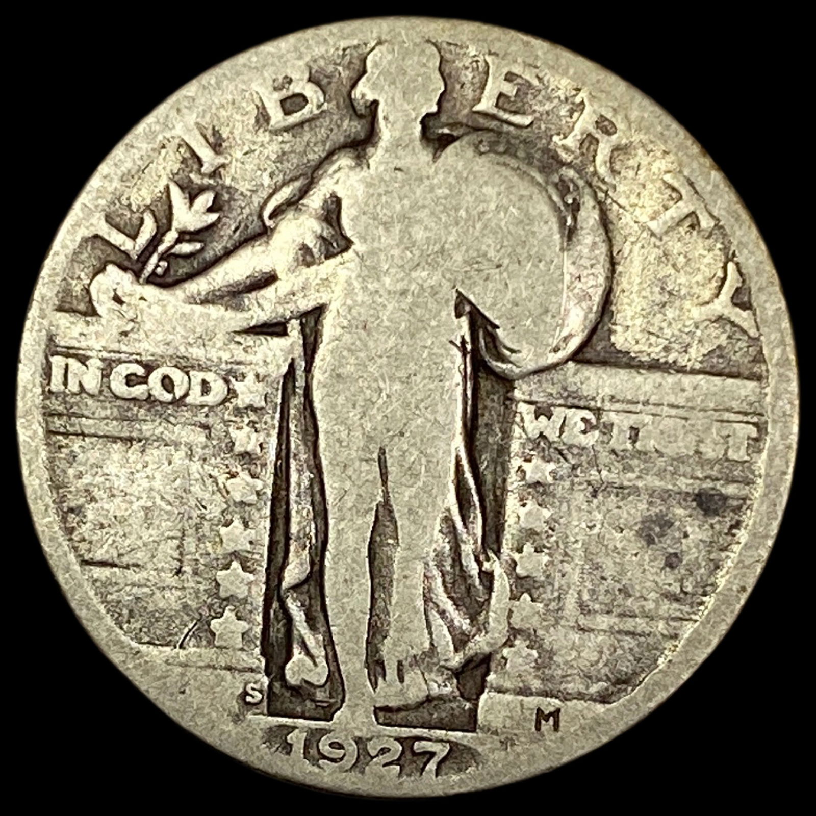 1927-S Standing Liberty Quarter LIGHTLY CIRCULATED (1 of 2)