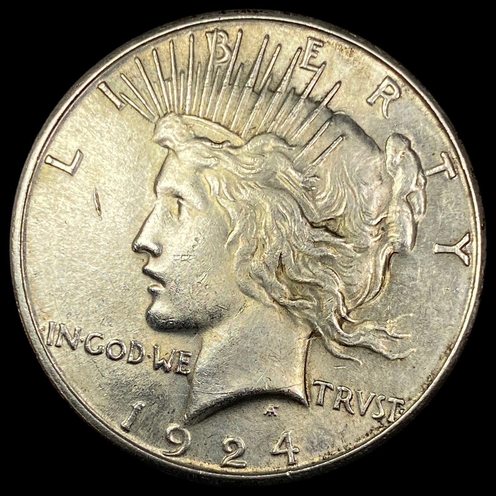 1924-S Silver Peace Dollar NICELY CIRCULATED (1 of 2)