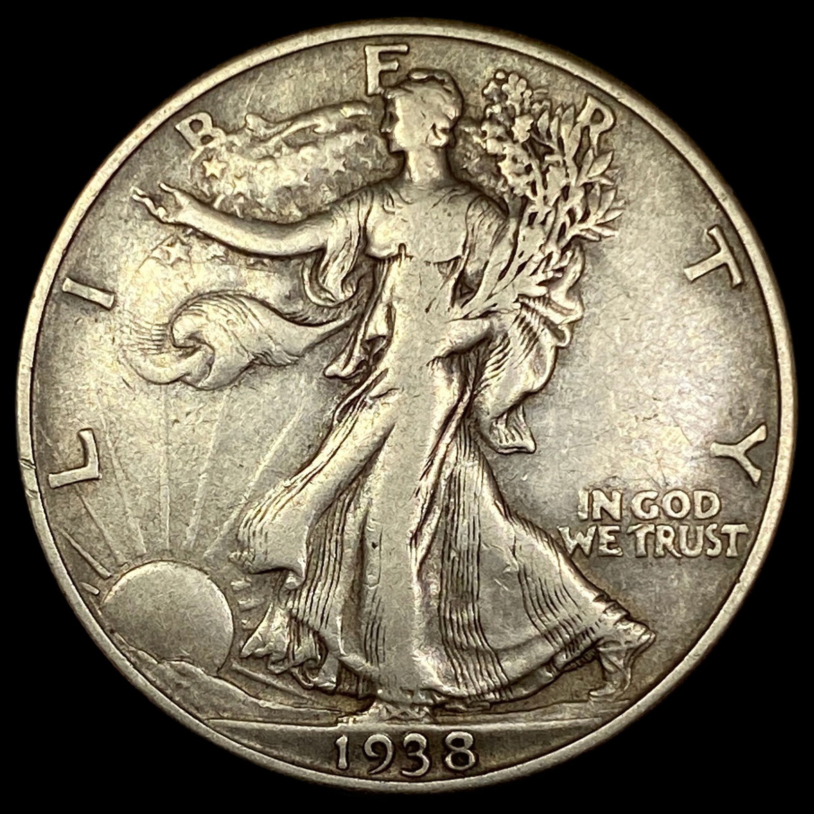 1938-D Walking Liberty Half Dollar NEARLY UNCIRCULATED (1 of 2)