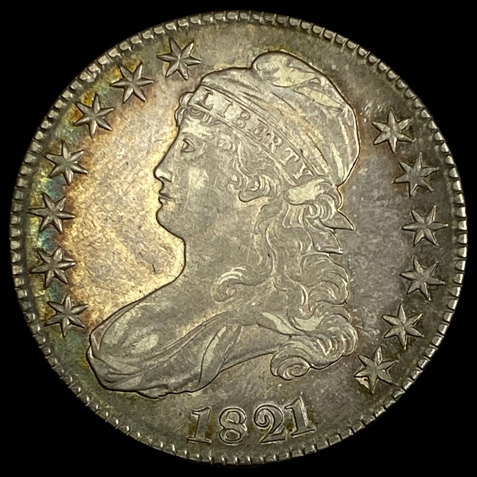 1821 Capped Bust Half Dollar CLOSELY UNCIRCULATED (1 of 2)