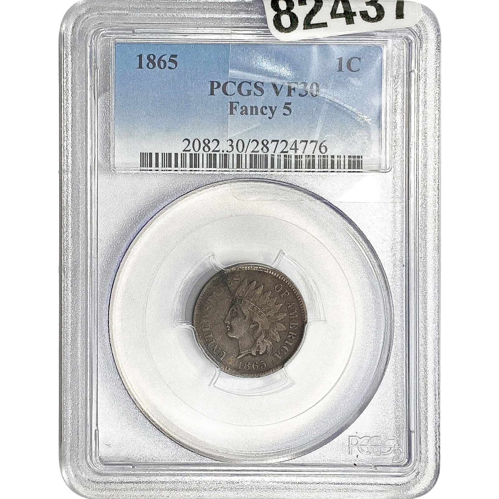1865 Indian Head Cent PCGS VF30 (1 of 2)