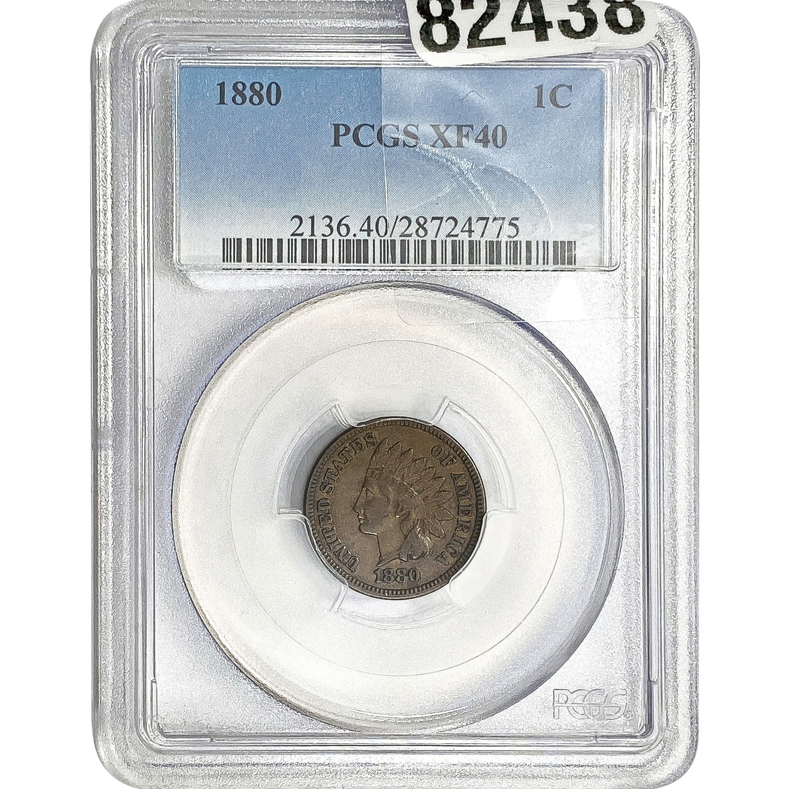 1880 Indian Head Cent PCGS XF40 (1 of 2)