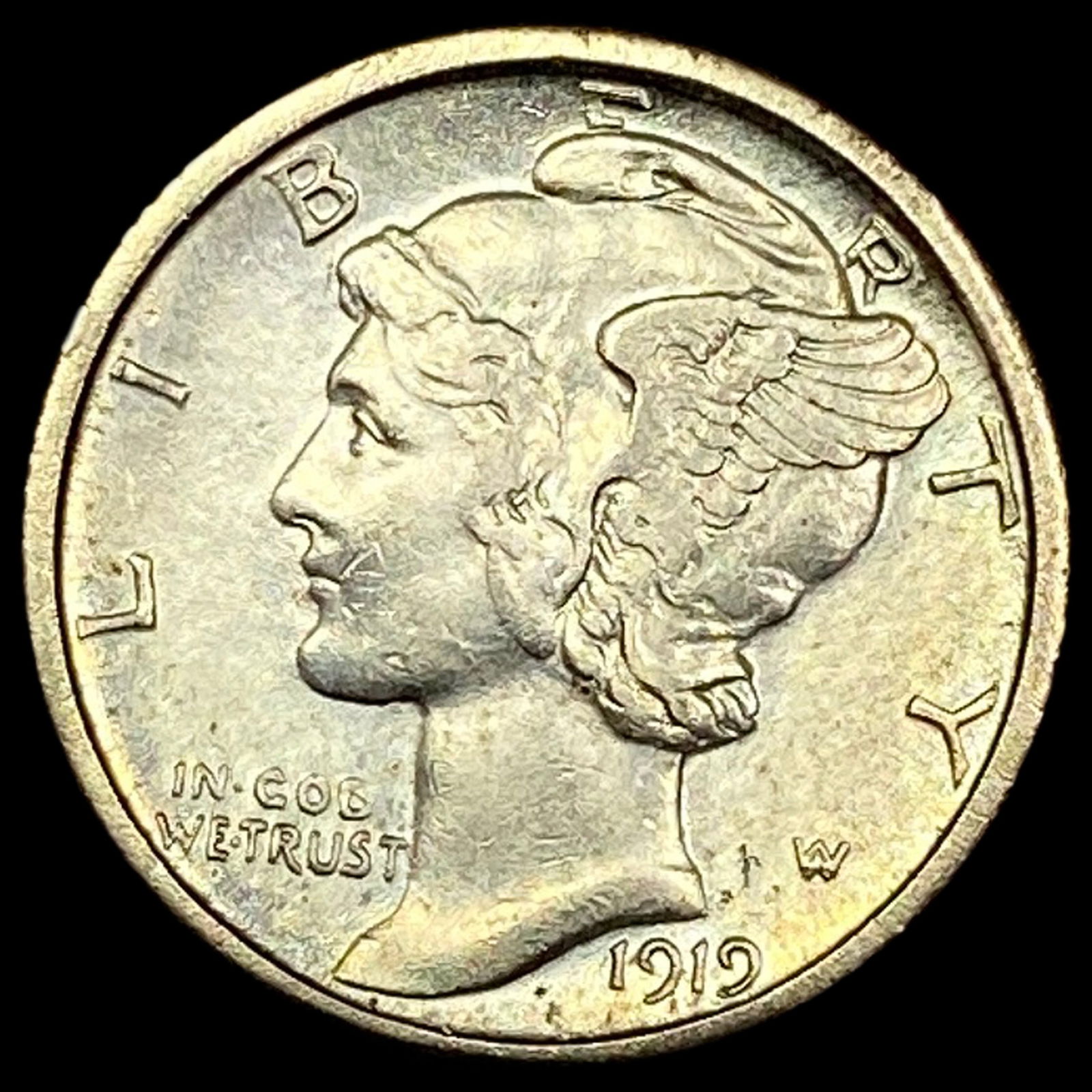 1919-S Silver Mercury Dime HIGH GRADE (1 of 2)