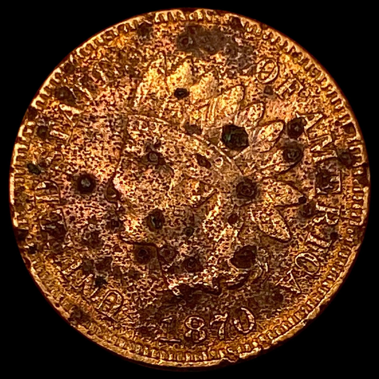 1870 Indian Head Cent HIGH GRADE (1 of 2)