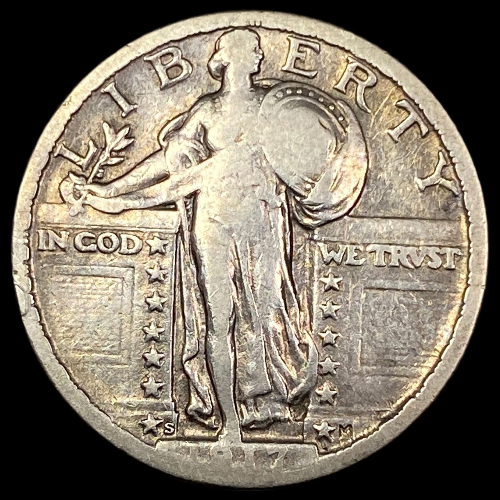 1917-S Type 1 Standing Liberty Quarter LIGHTLY CIRCULATED (1 of 2)