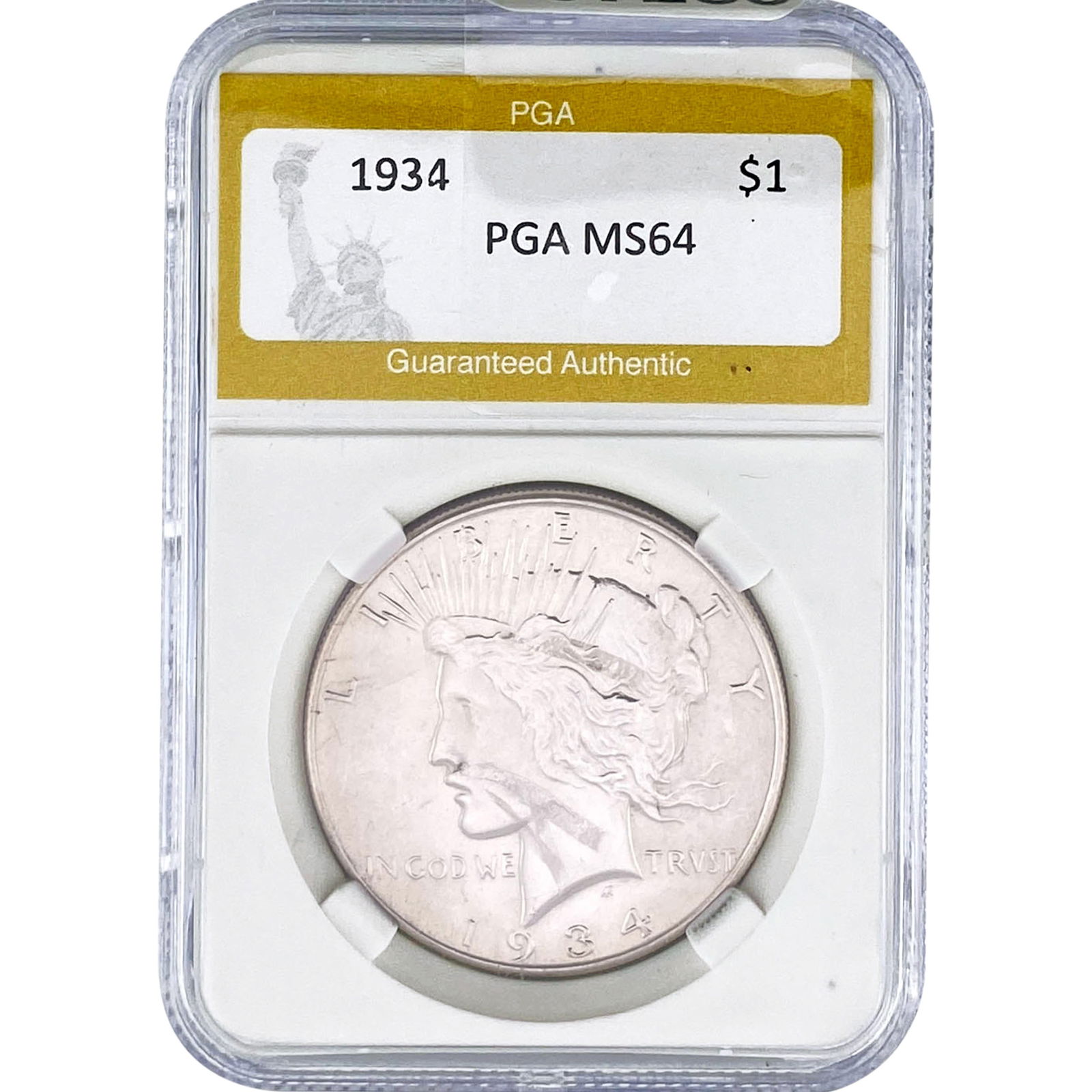1934 Silver Peace Dollar PGA MS64 (1 of 2)
