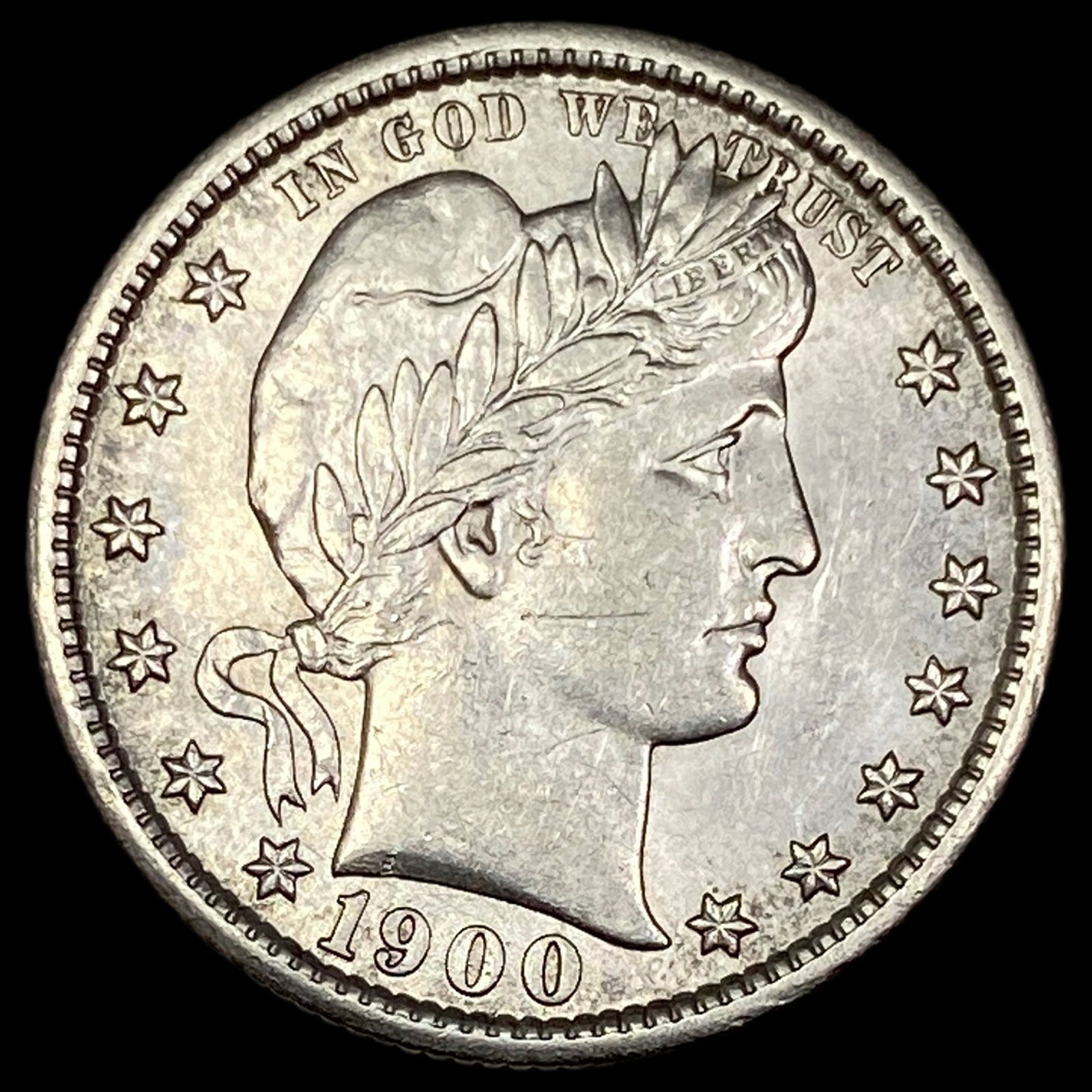 1900-S Silver Barber Quarter UNCIRCULATED (1 of 2)