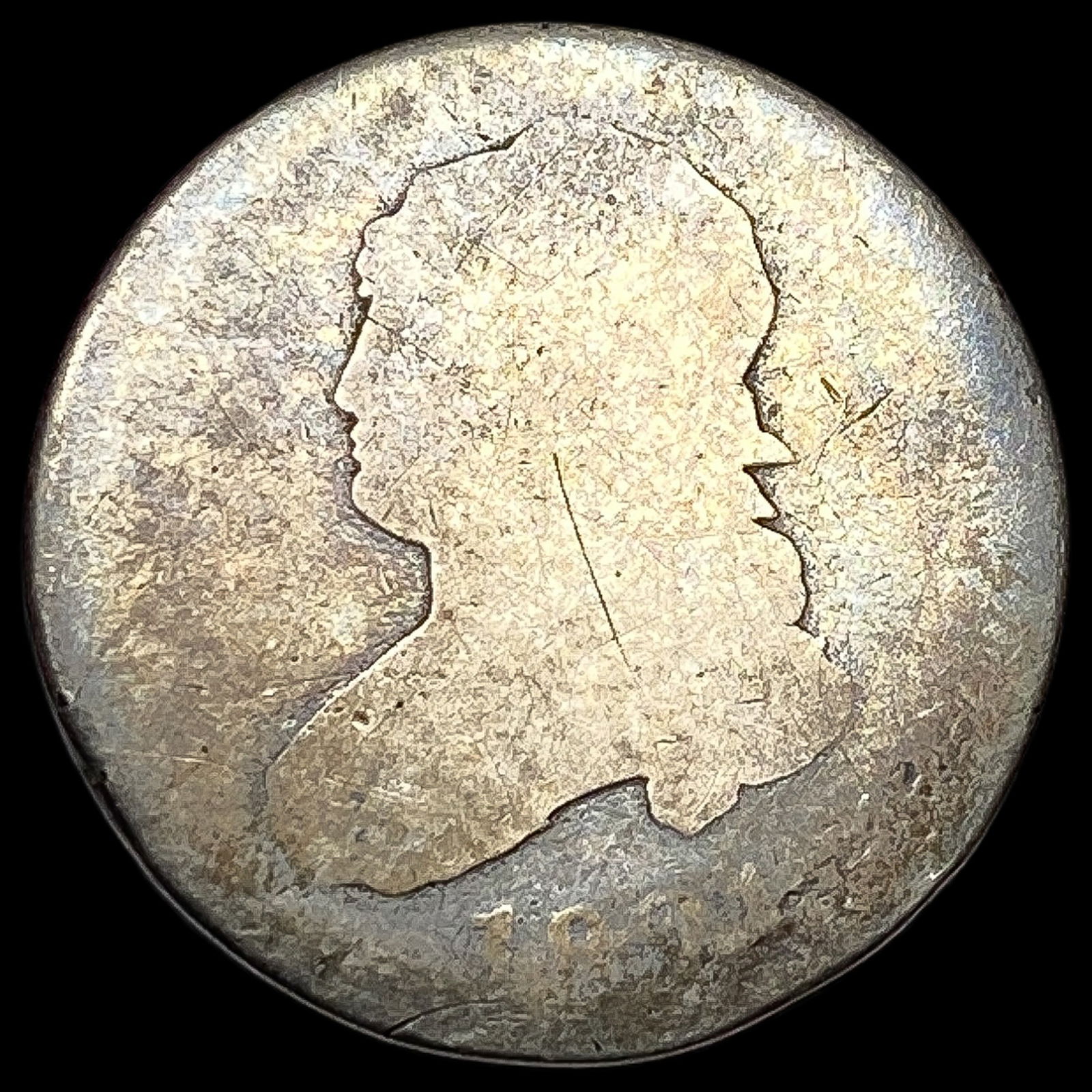 1821 Capped Bust Half Dollar NICELY CIRCULATED (1 of 2)