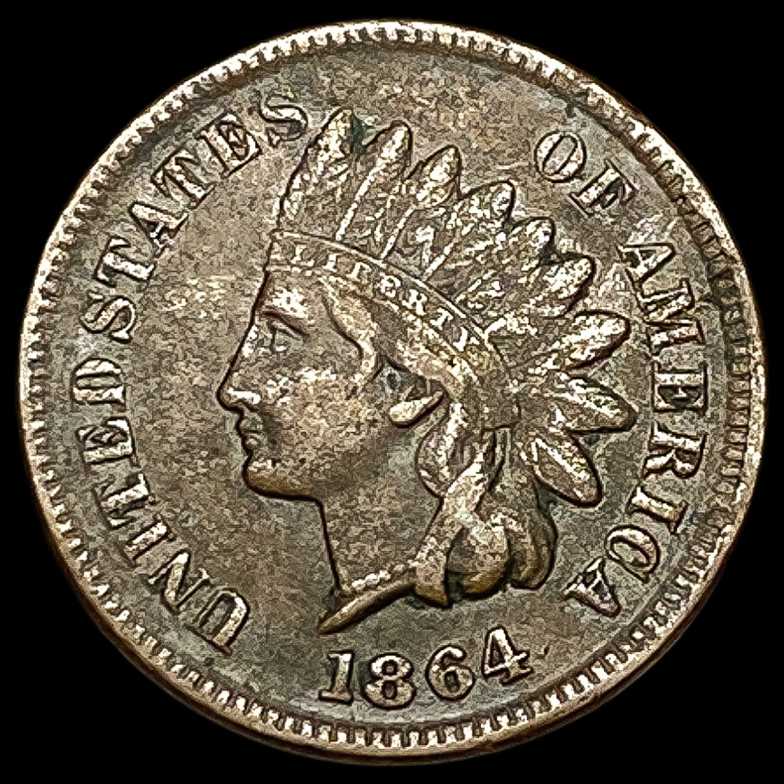 1864 Indian Head Cent NEARLY UNCIRCULATED (1 of 2)
