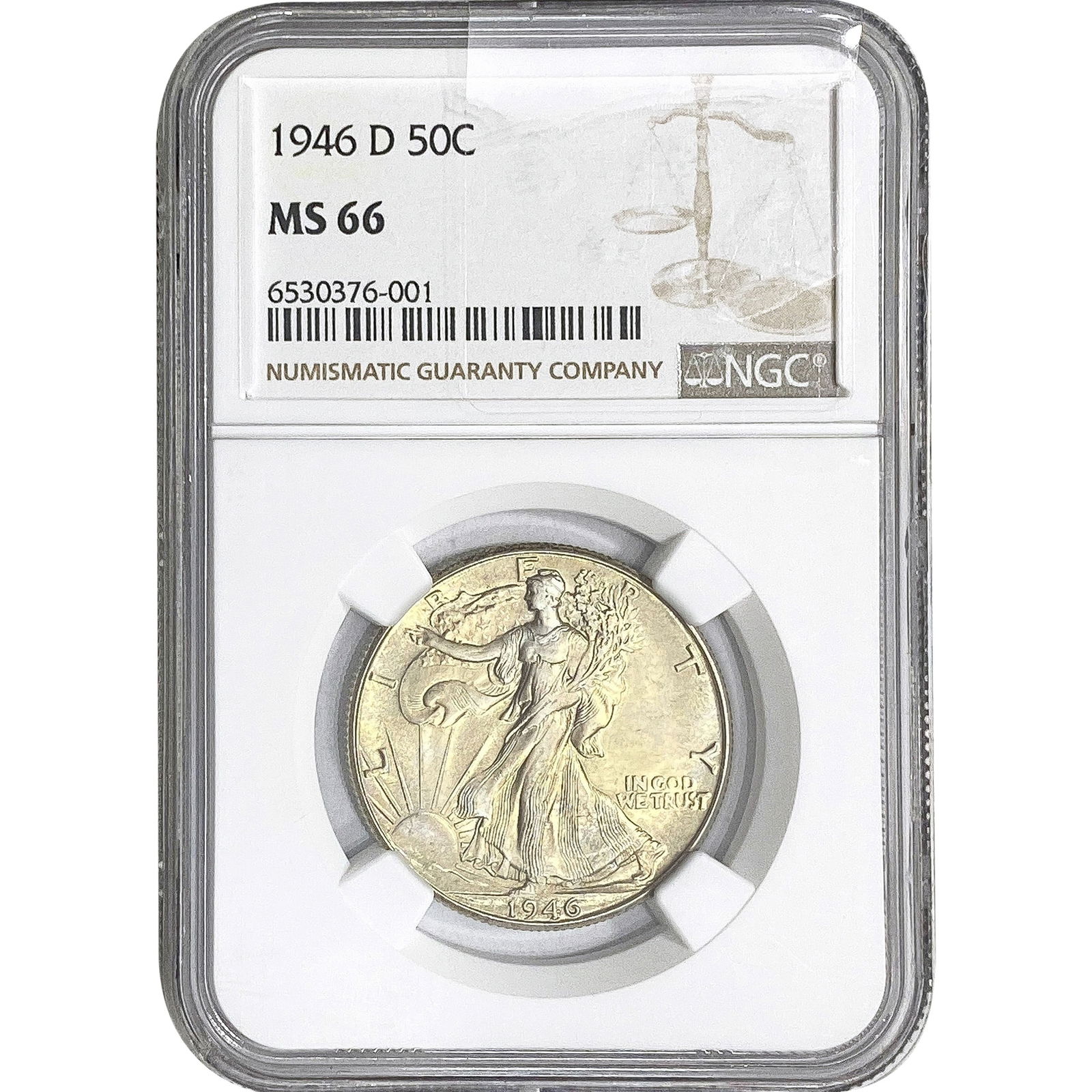1946-D Walking Liberty Half Dollar NGC MS66 (1 of 2)
