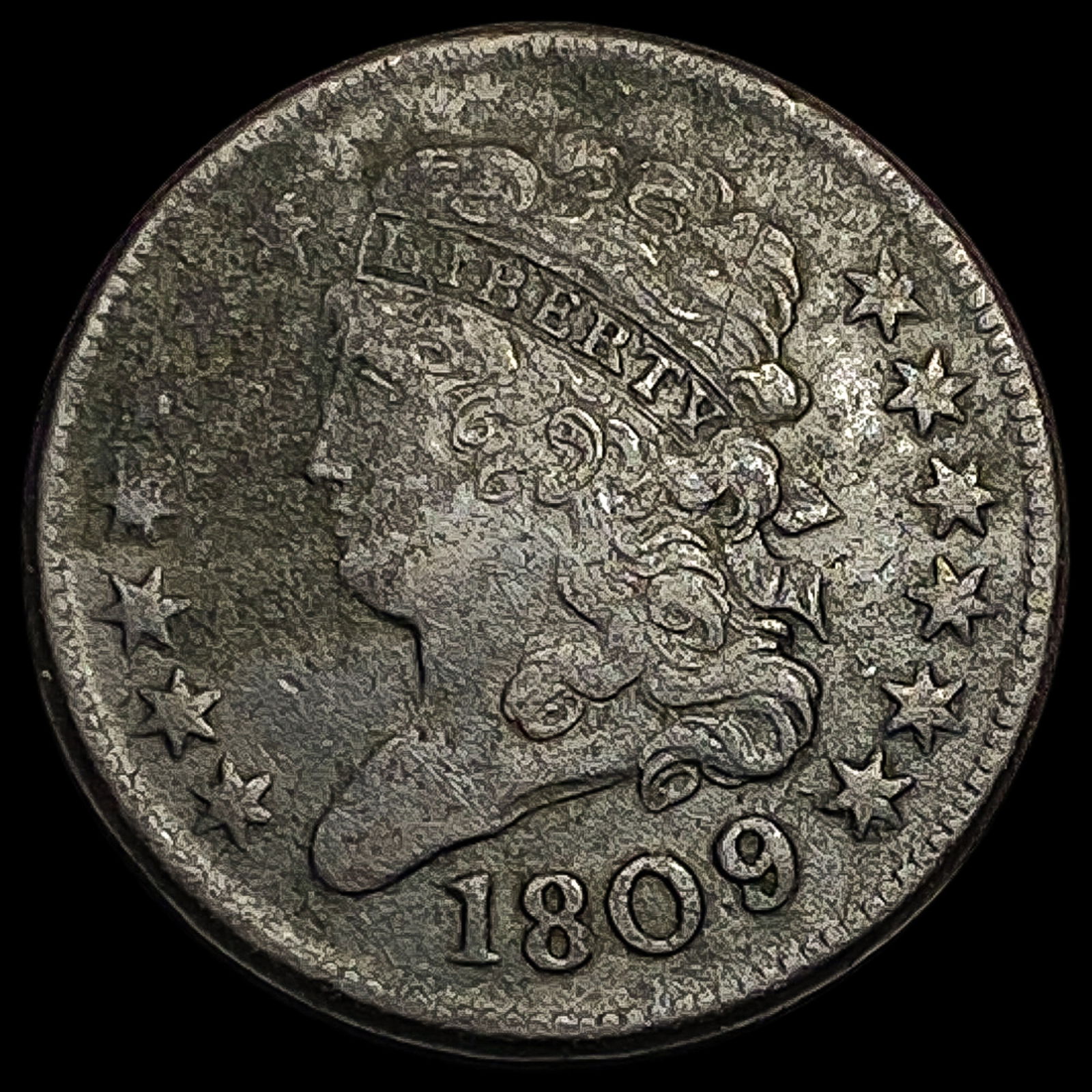 1809 Classic Head Half Cent NEARLY UNCIRCULATED (1 of 2)