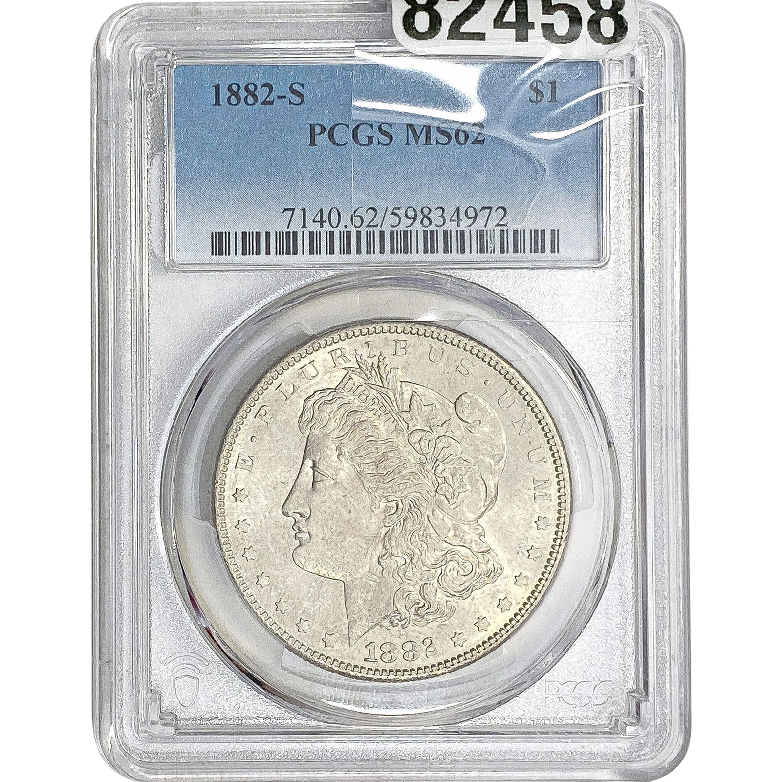 1882-S Morgan Silver Dollar PCGS MS62 (1 of 2)