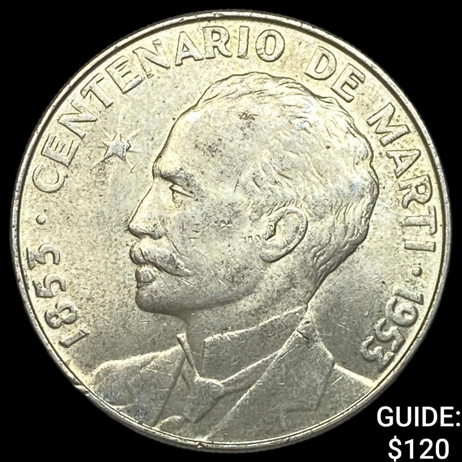 1955 Cuba Silver 1 Peso UNCIRCULATED (1 of 2)