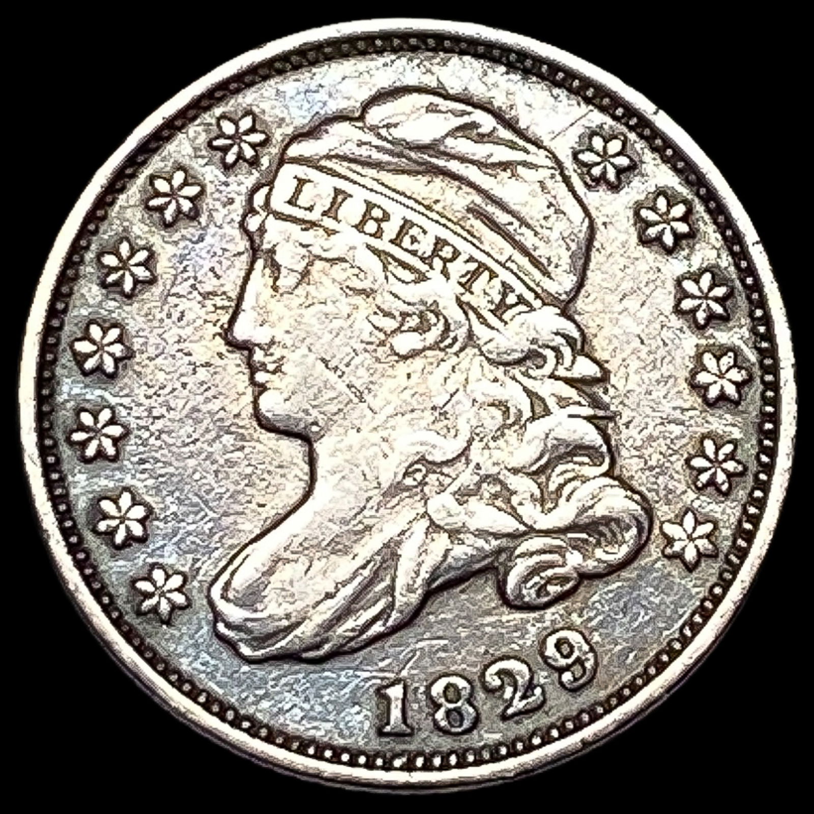1829 Capped Bust Dime NEARLY UNCIRCULATED (1 of 2)
