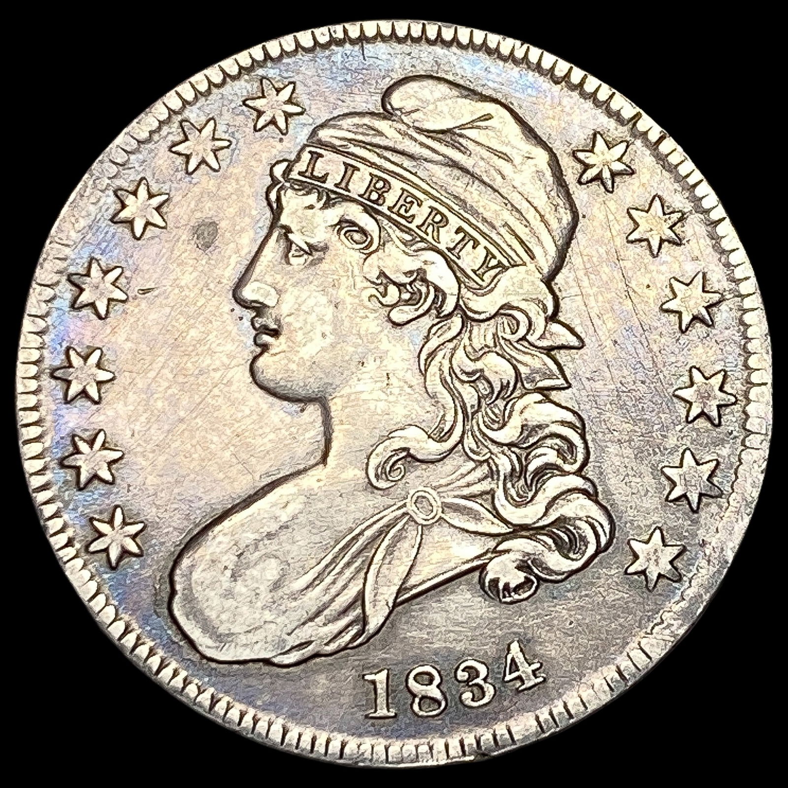 1834 Capped Bust Half Dollar CHOICE AU (1 of 2)