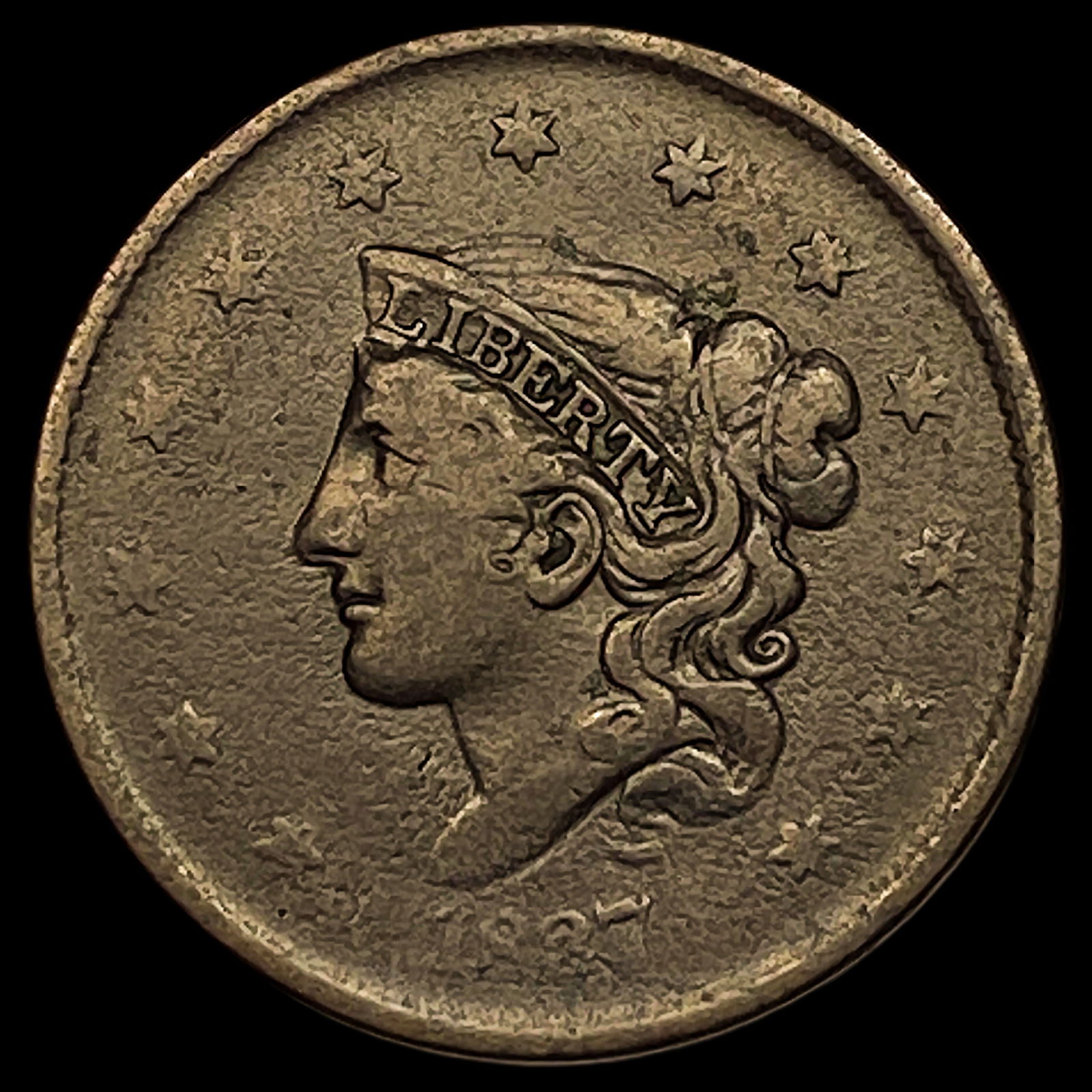 1837 Coronet Head Large Cent LIGHTLY CIRCULATED (1 of 2)