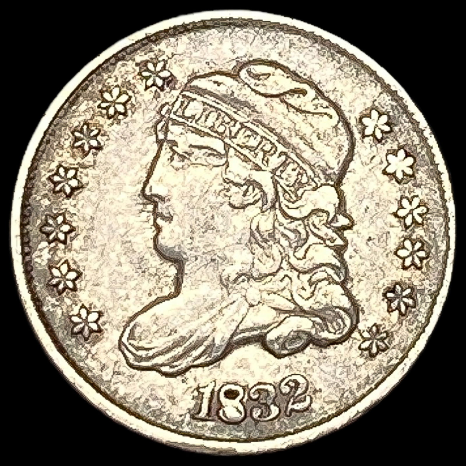 1832 Capped Bust Half Dime CHOICE AU (1 of 2)