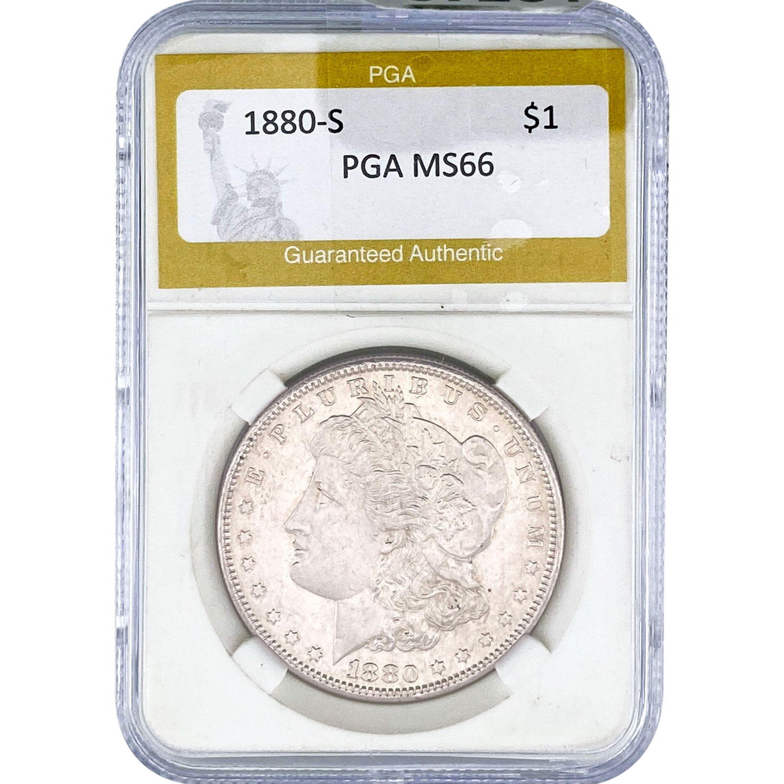 1880-S Morgan Silver Dollar PGA MS66 (1 of 2)