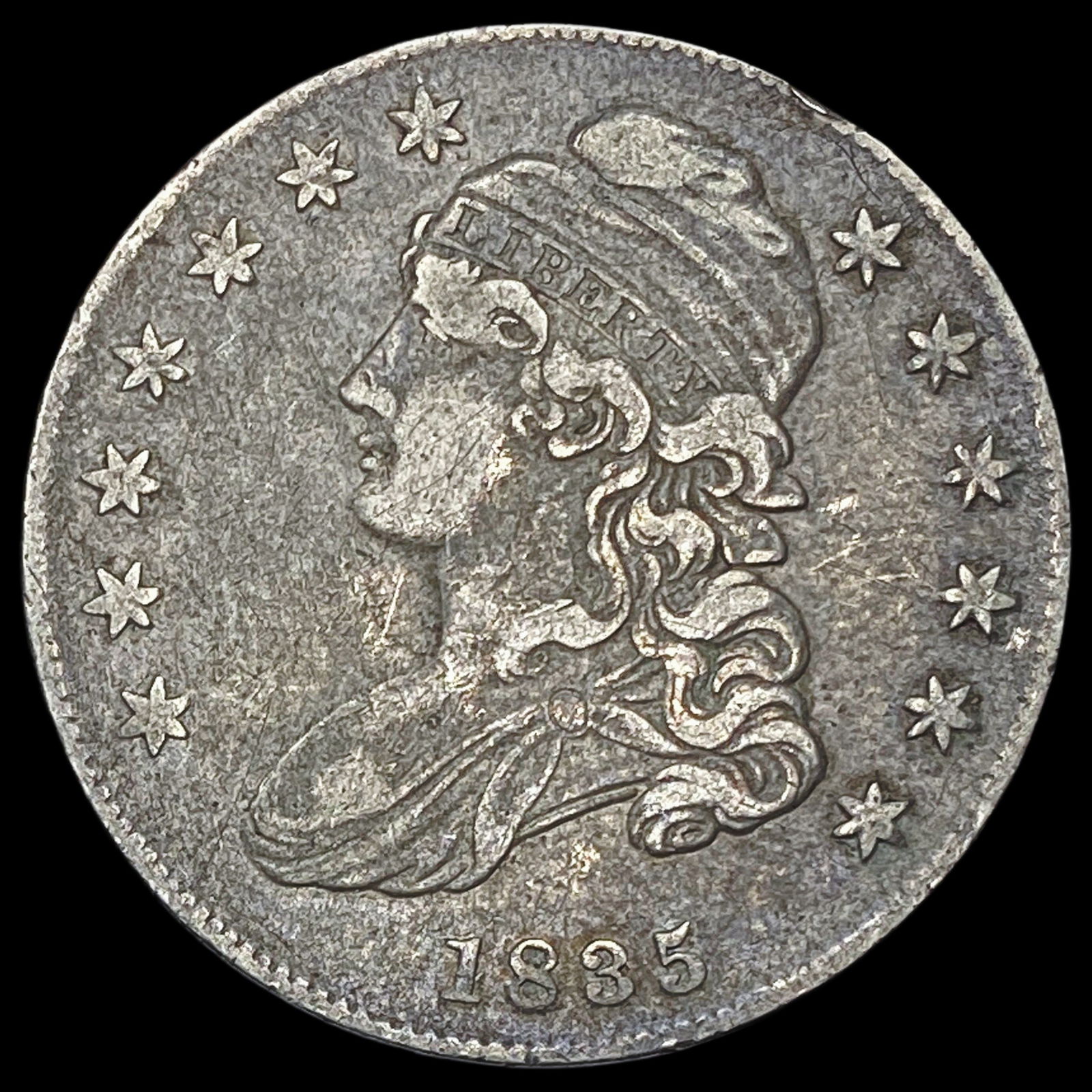 1835 Capped Bust Half Dollar NEARLY UNCIRCULATED (1 of 2)