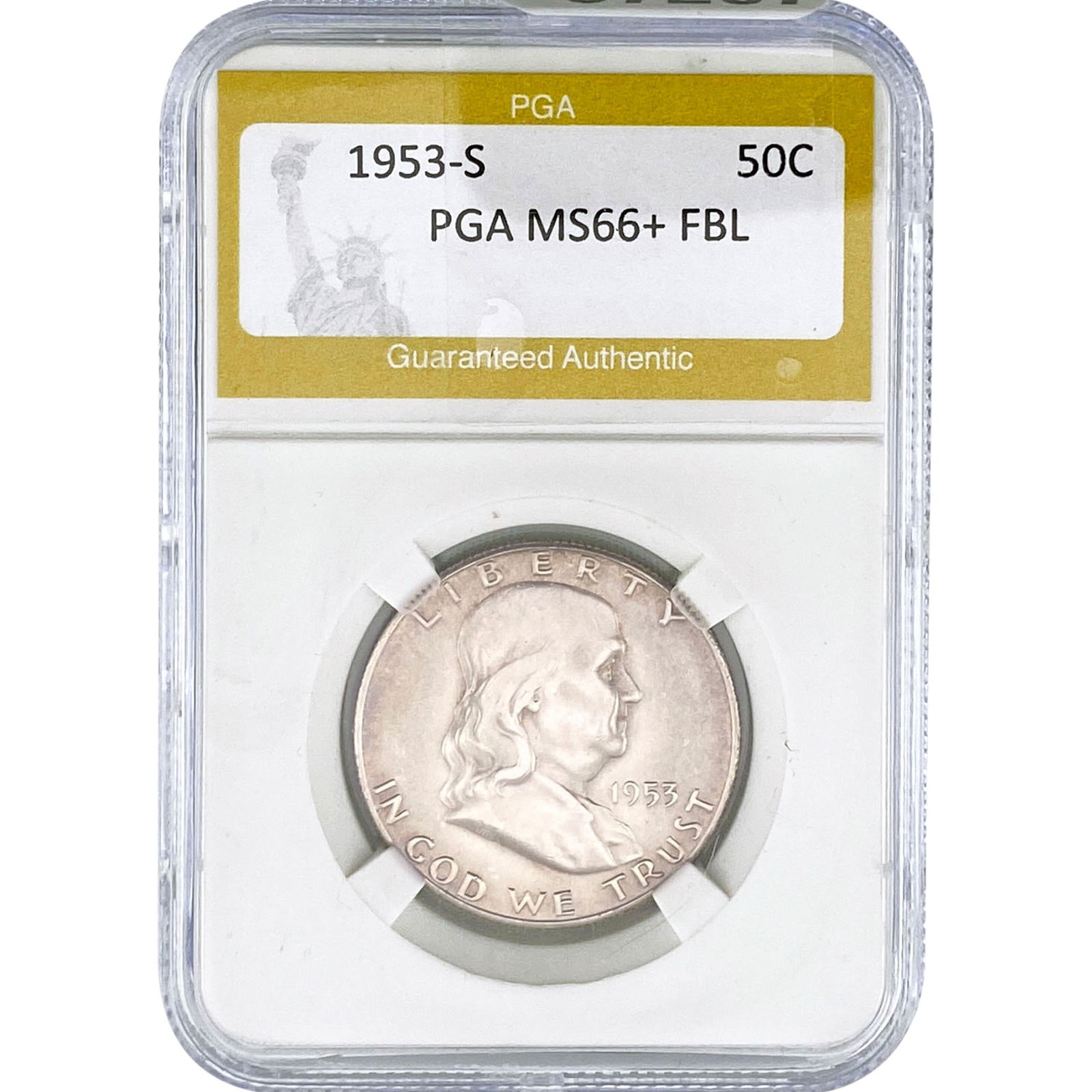 1953-S Franklin Half Dollar PGA MS66+ FBL (1 of 2)