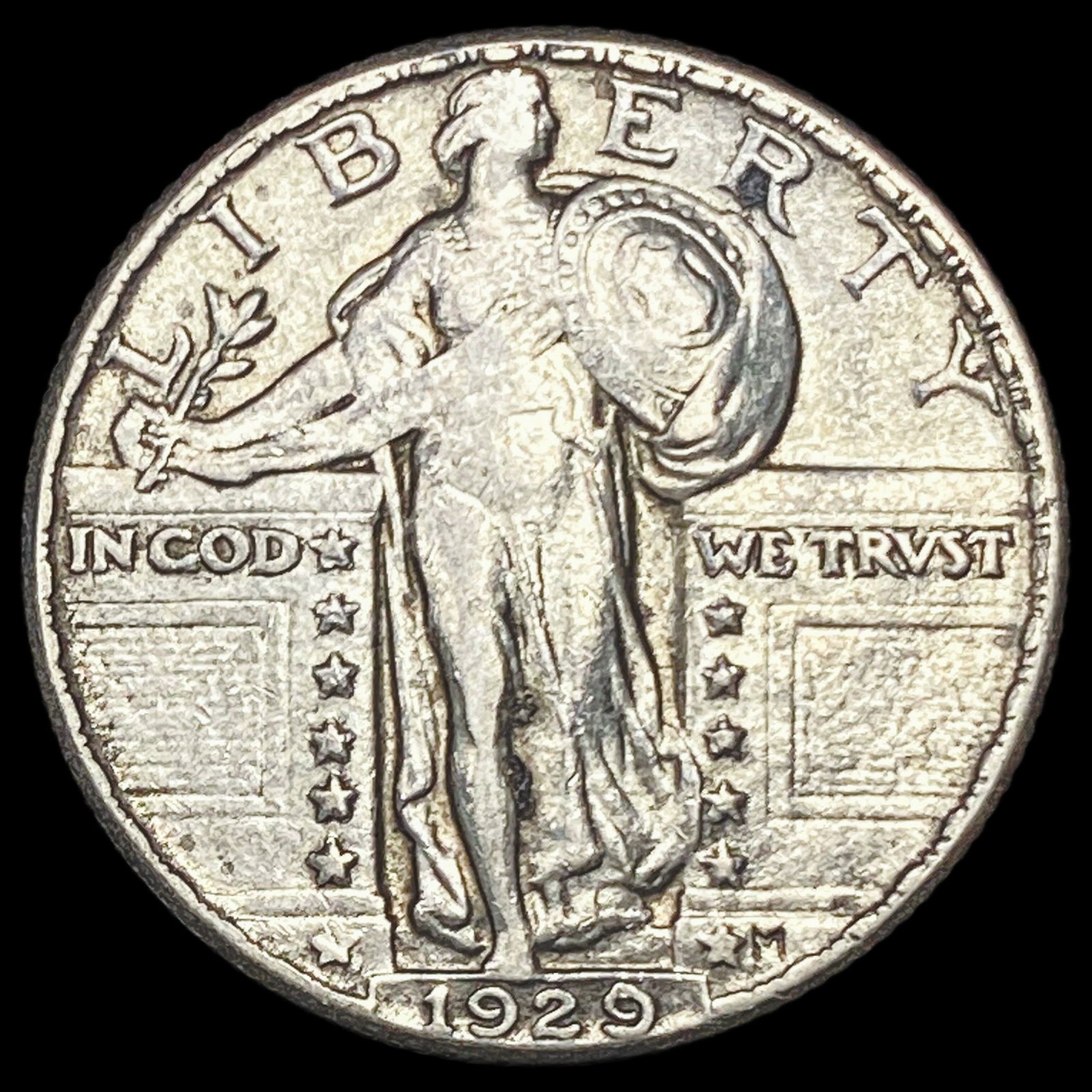 1929 Standing Liberty Silver Quarter ABOUT UNCIRCULATED (1 of 2)