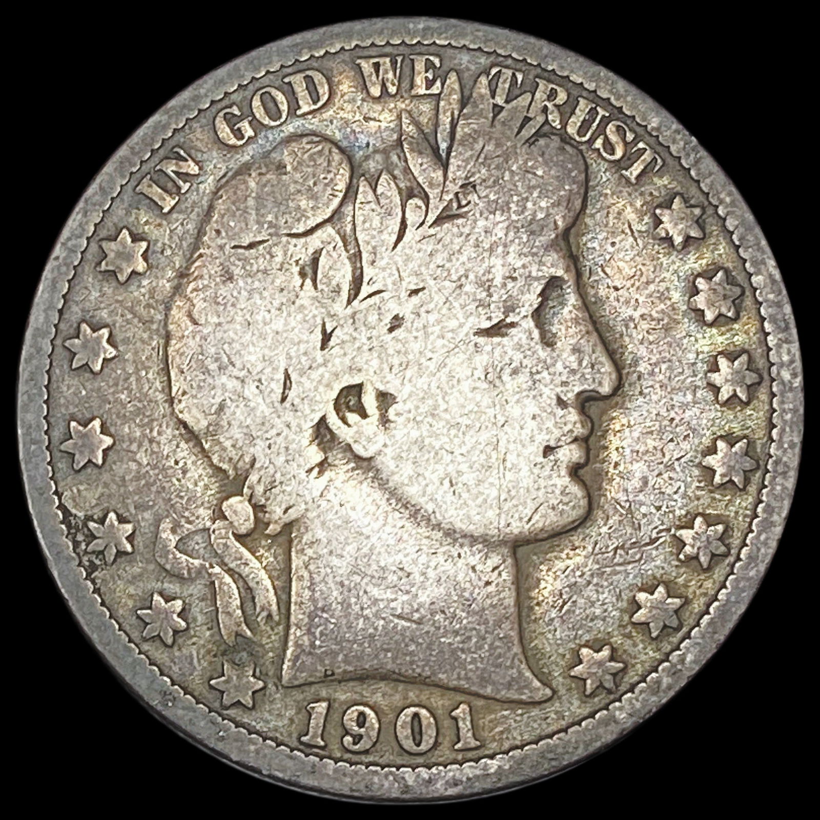 1901-S Silver Barber Half Dollar LIGHTLY CIRCULATED (1 of 2)