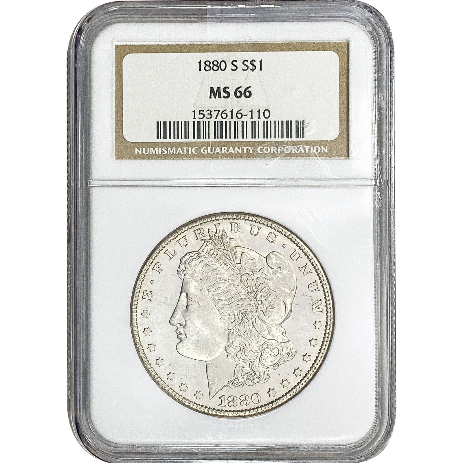 1880-S Morgan Silver Dollar NGC MS66 (1 of 2)