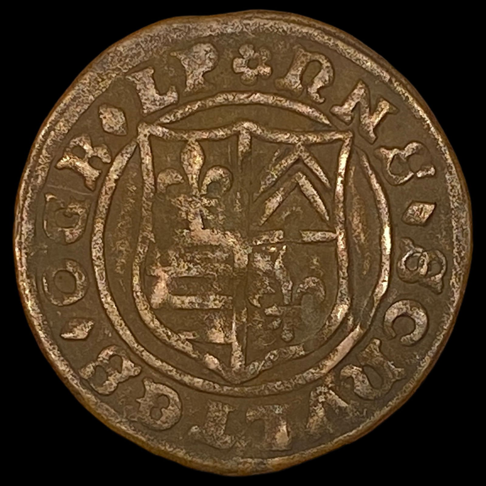 1555 Nuremberg Hans Schultes Bronze "Venus Penny" ABOUT UNCIRCULATED: 1555 Nuremberg Hans Schultes Bronze "Venus Penny" ABOUT UNCIRCULATED